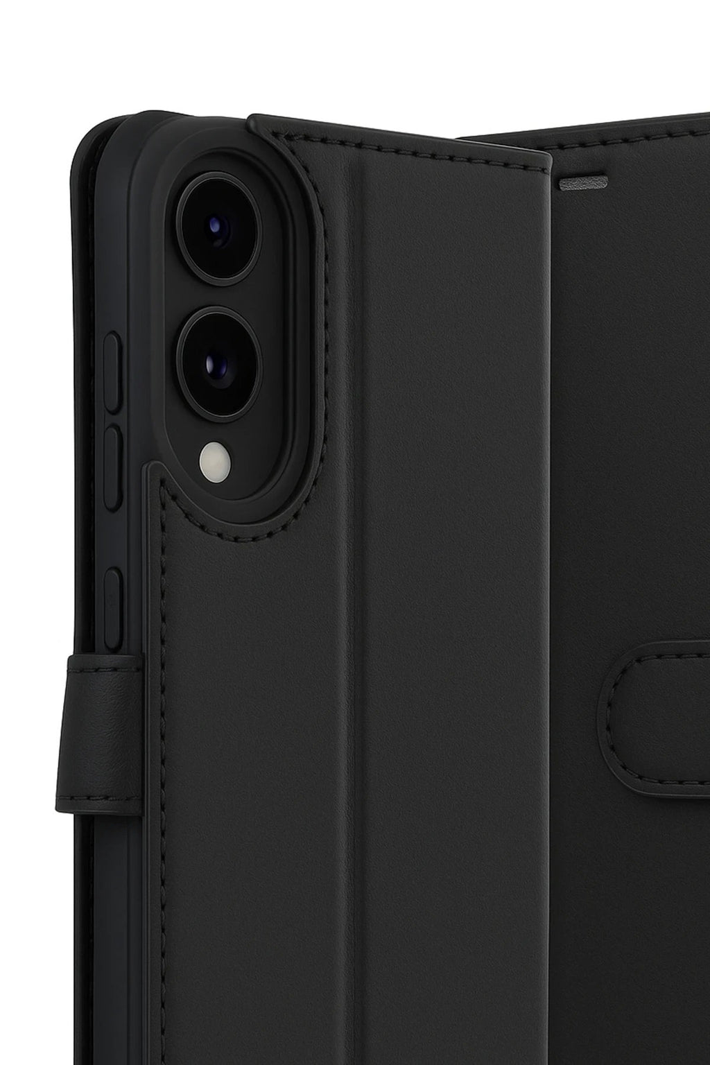 Samsung Galaxy S25 Edge Trend S Plus Kapaklı Kılıf - Siyah-(5796)