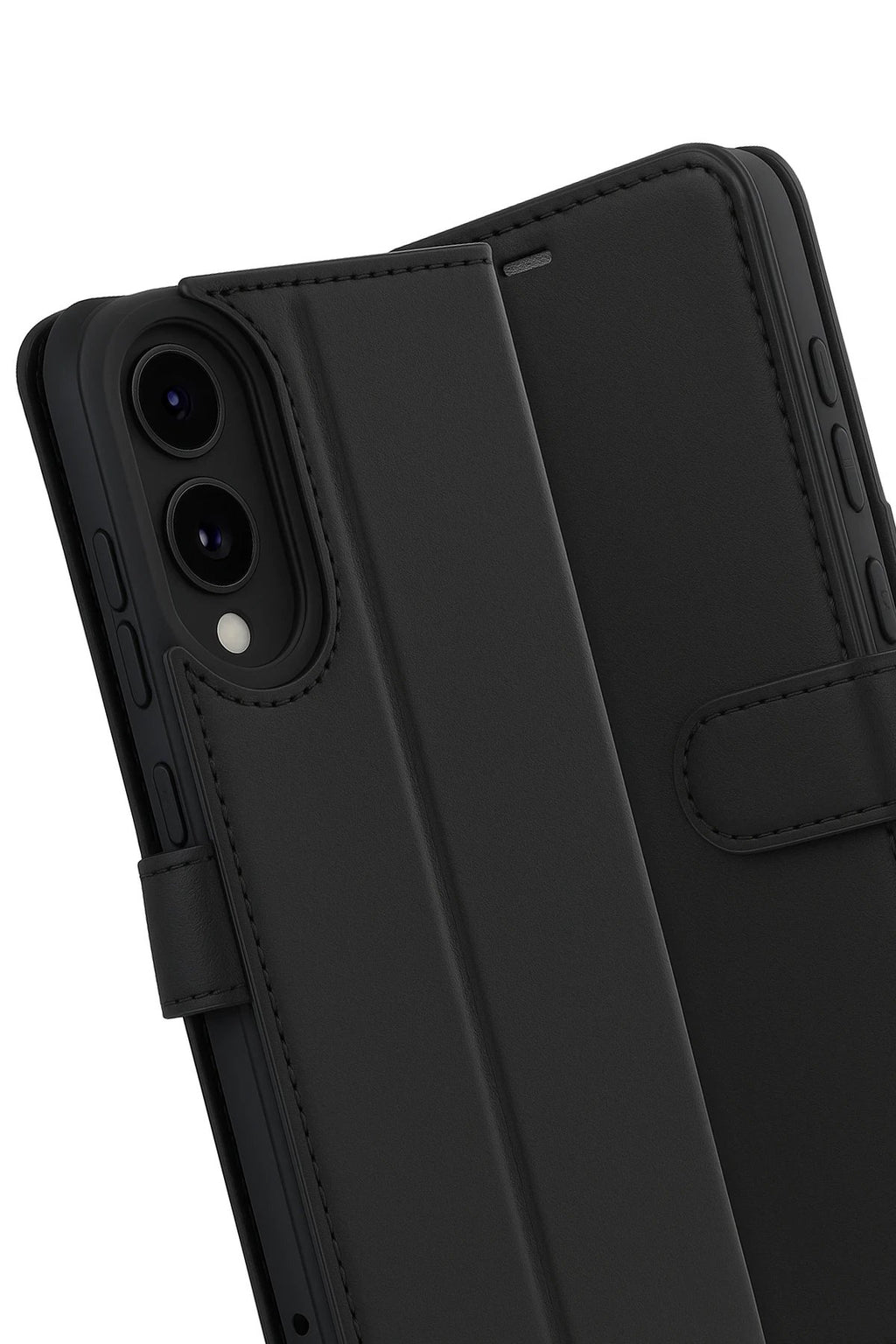 Samsung Galaxy S25 Edge Trend S Plus Kapaklı Kılıf - Siyah-(5796)