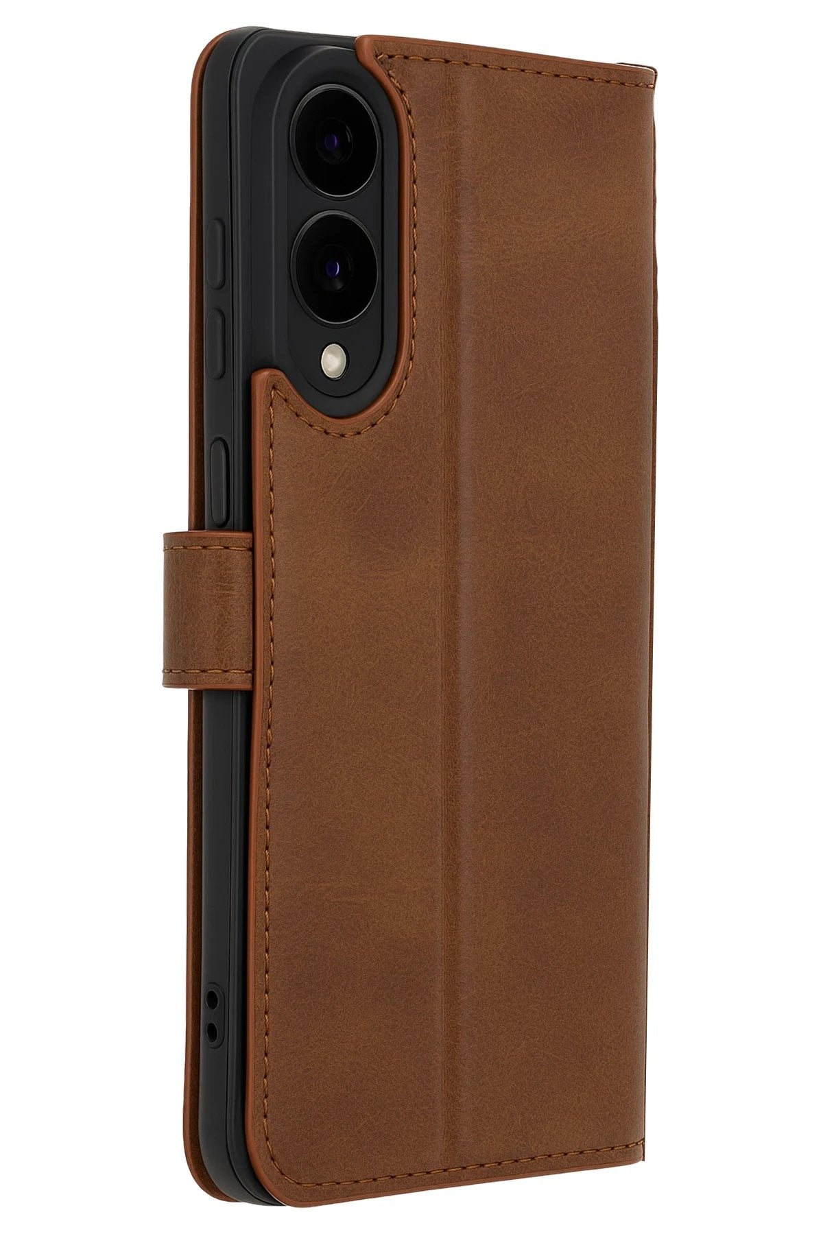 Samsung Galaxy S25 Edge Trend S Plus Kapaklı Kılıf - Taba-(5796)