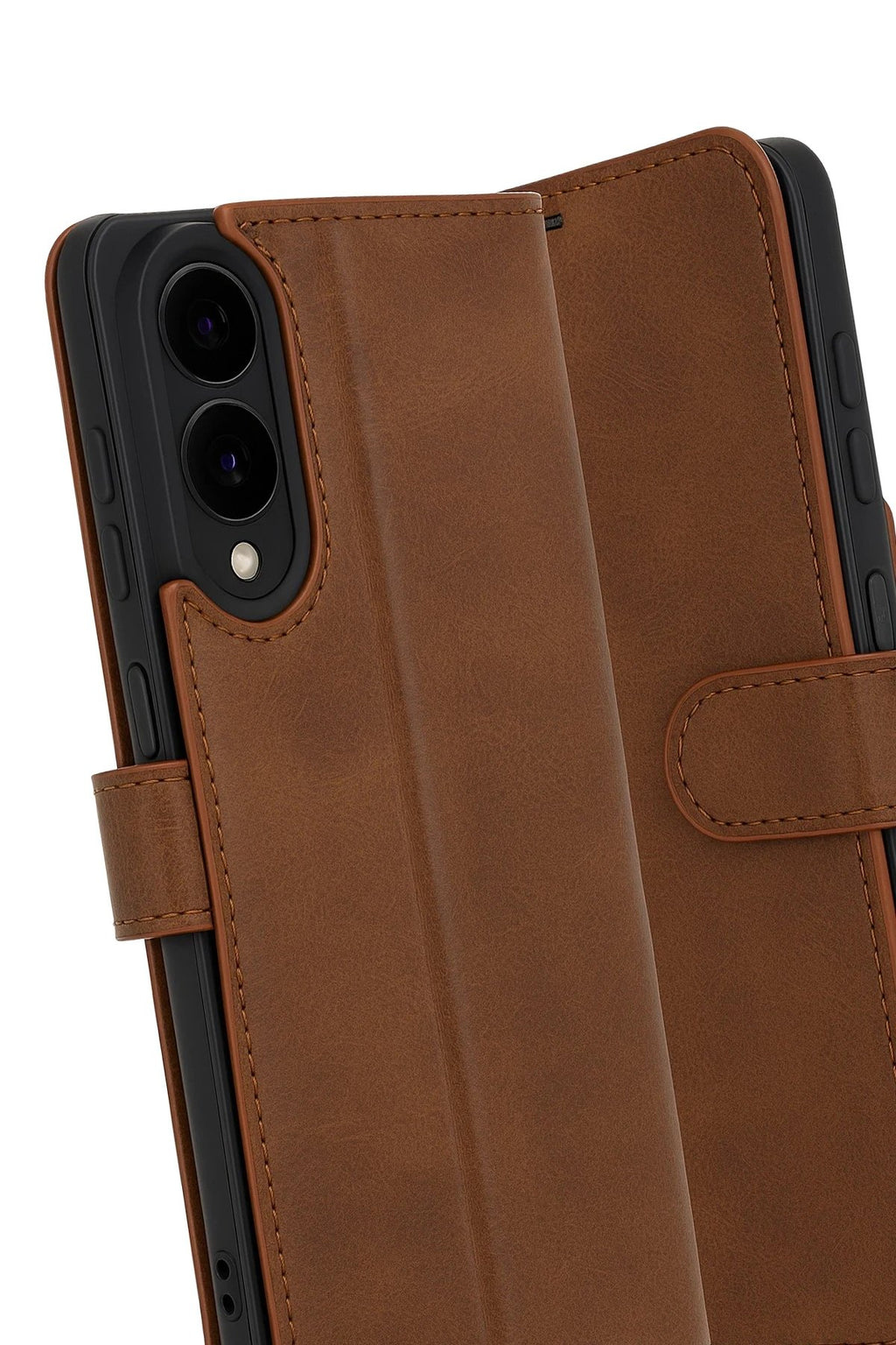 Samsung Galaxy S25 Edge Trend S Plus Kapaklı Kılıf - Taba-(5796)