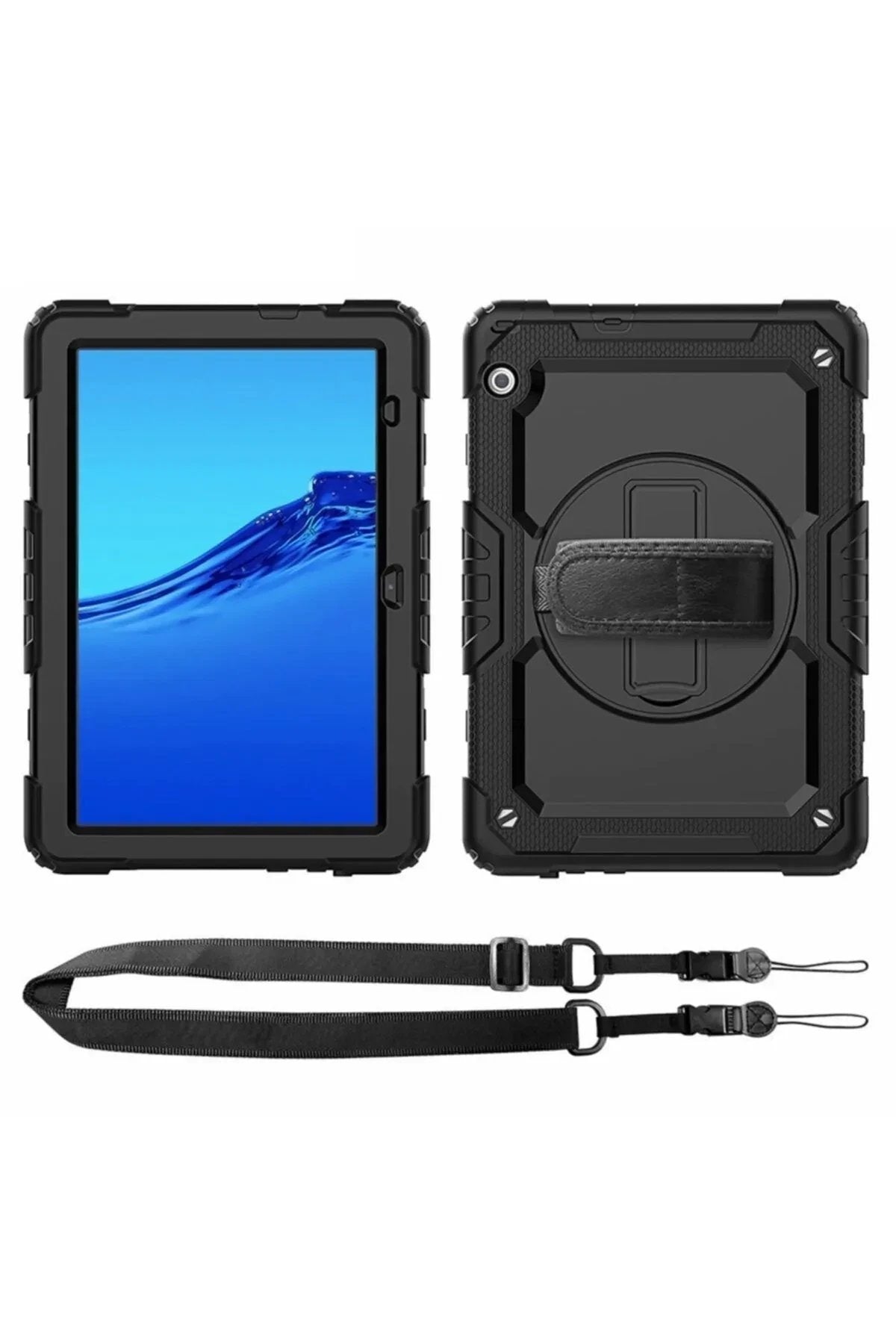 Lenovo Tab M10 TB311FU Kılıf Amazing Tablet Kapak - Siyah-(5796)