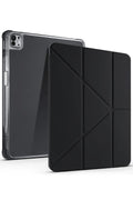 iPad Air 13 (2024) Kılıf Kalemlikli Mars Tablet Kılıfı - Siyah-(5796)