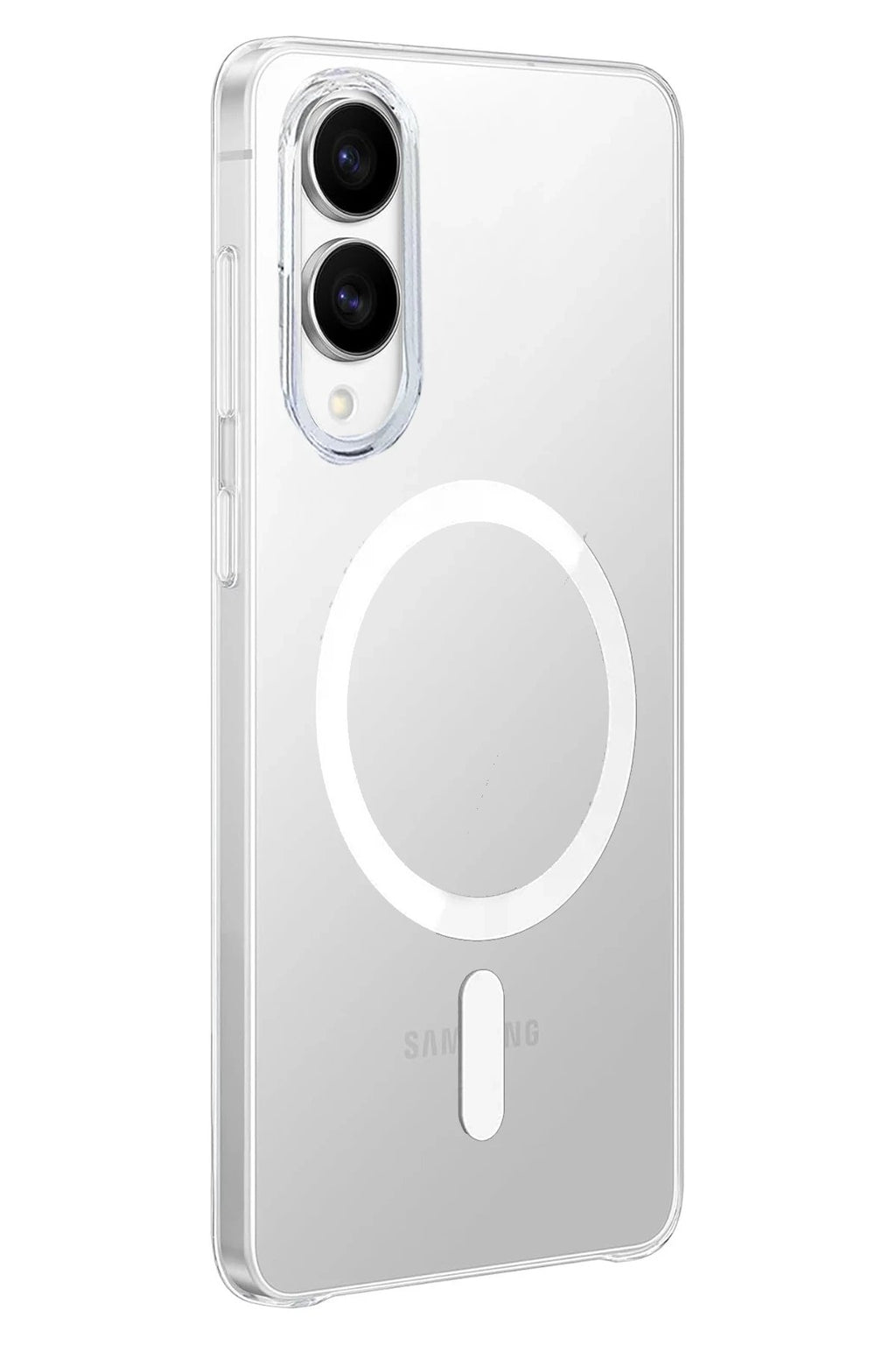 Samsung Galaxy S25 Edge Kılıf PC Zara Magsafe Şeffaf Kılıf - Şeffaf-(5796)