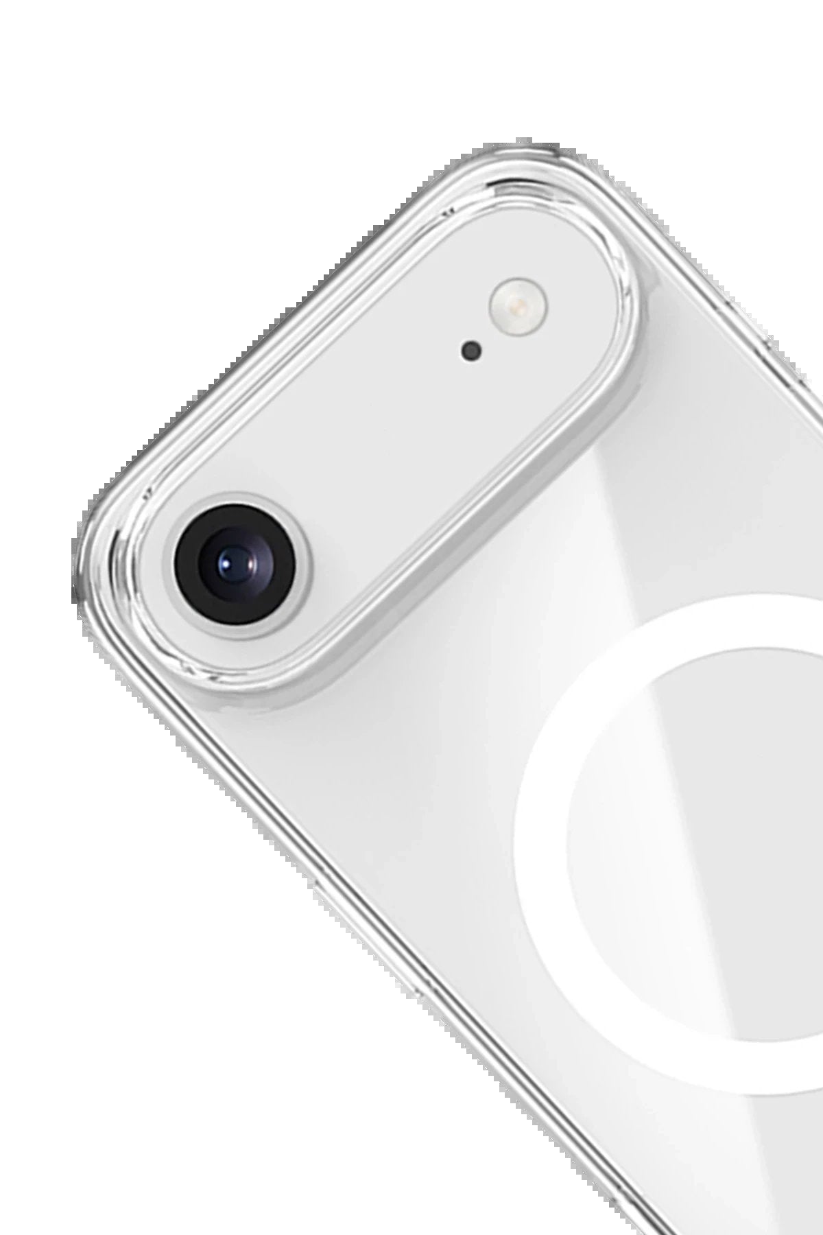 iPhone 17 Air Kılıf Pc Real Magsafe Kapak - Şeffaf-(5796)