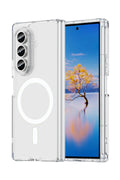 Samsung Galaxy Z Fold 7 Kılıf Magneticsafe Şeffaf Silikon - Şeffaf-(5796)