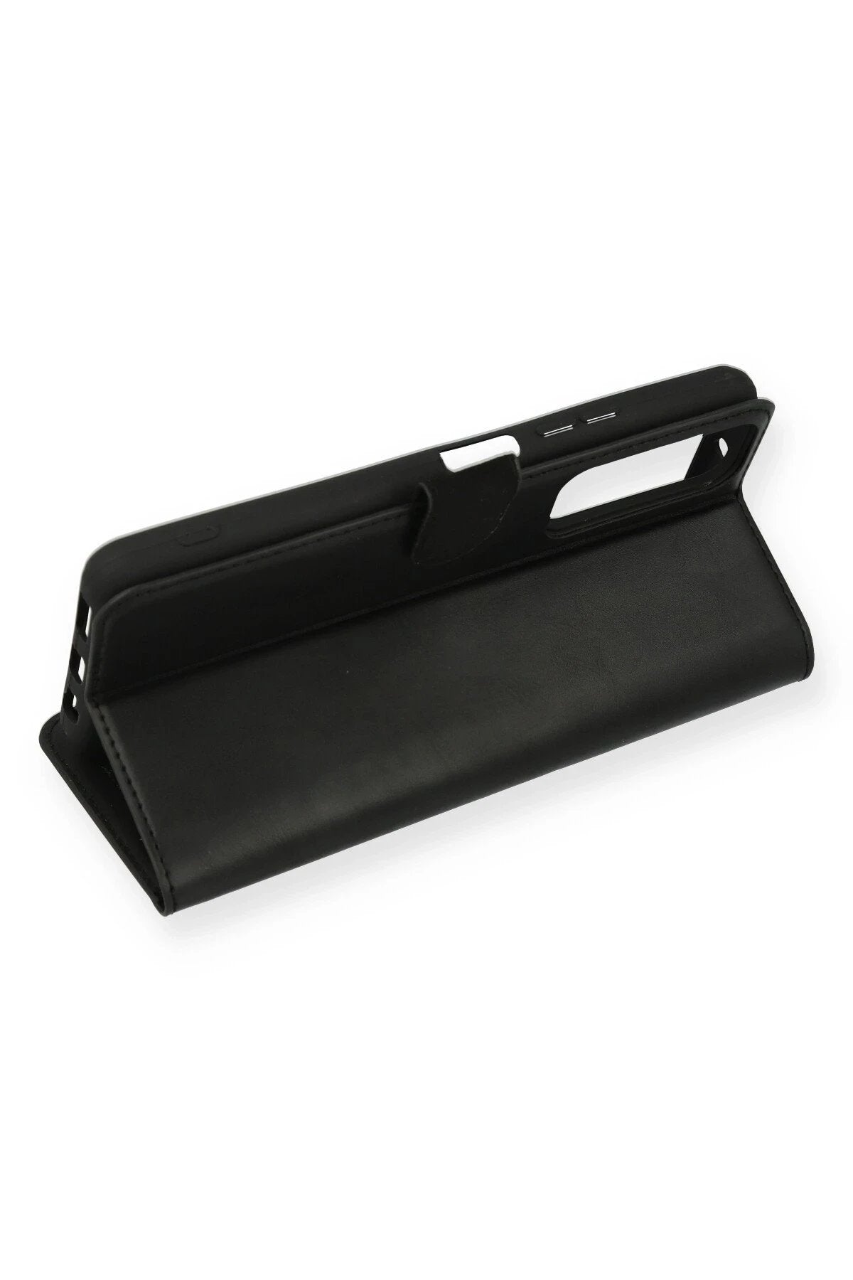 Huawei P Smart 2021 Kılıf Trend S Plus Kapaklı Kılıf - Siyah-(5796)