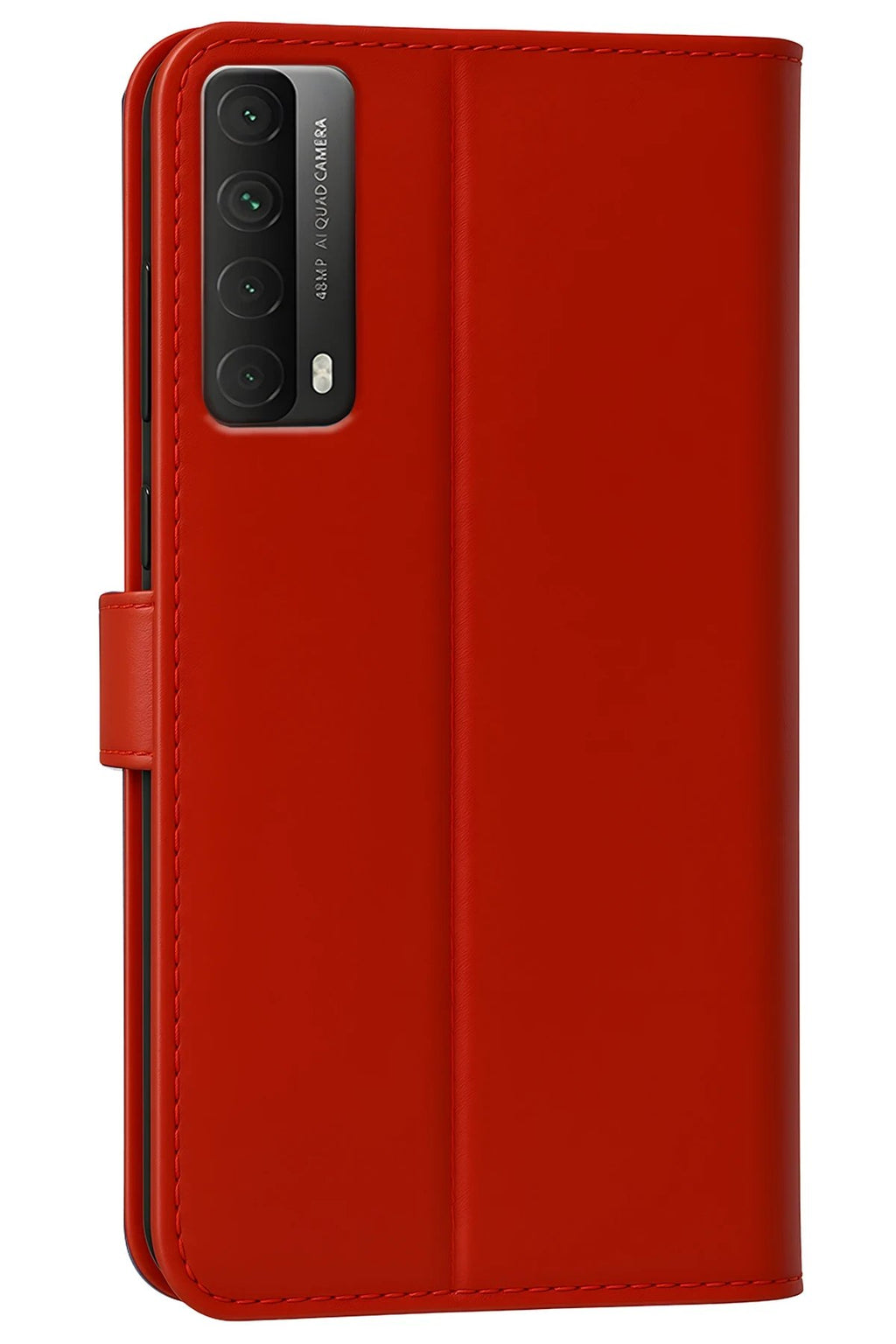 Huawei P Smart 2021 Kılıf Trend S Plus Kapaklı Kılıf - Kırmızı-(5796)