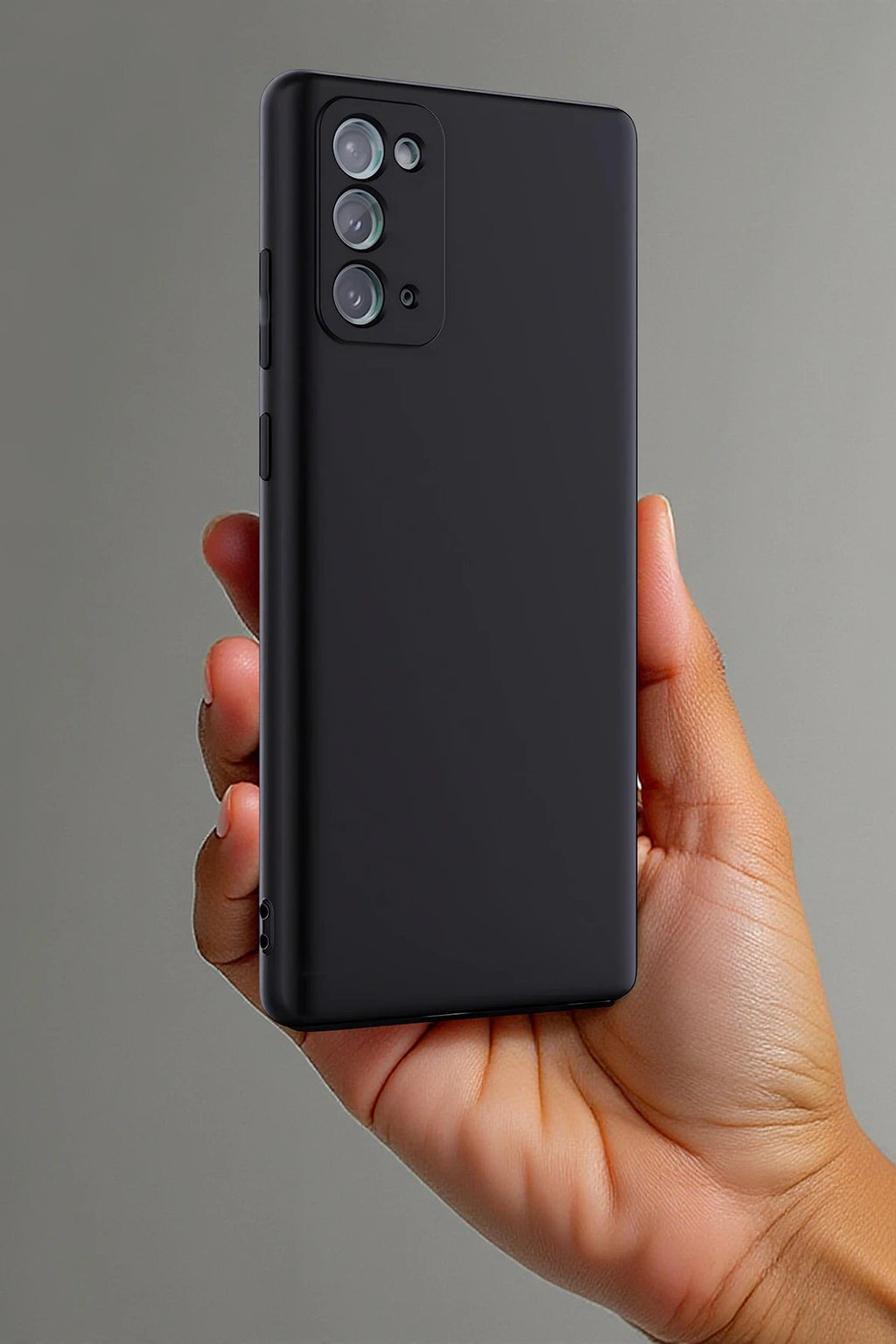 Samsung Galaxy Note 20 Kılıf First Silikon - Mürdüm-(5796)