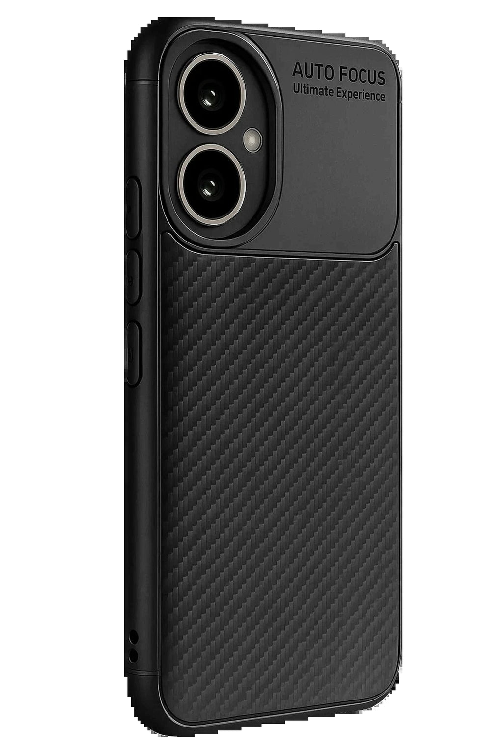 Honor 400 Kılıf Auto Focus Karbon Kapak - Siyah-(5796)