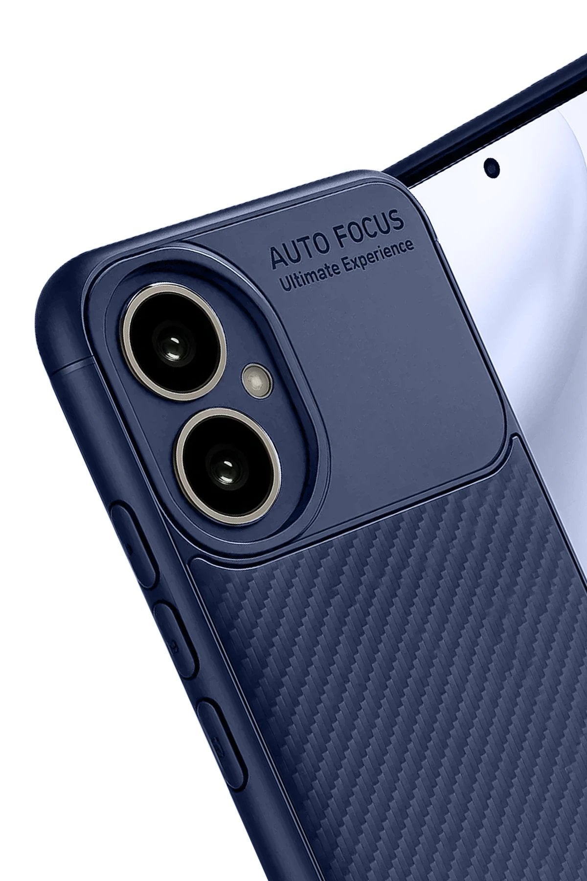 Honor 400 Kılıf Auto Focus Karbon Kapak - Lacivert-(5796)