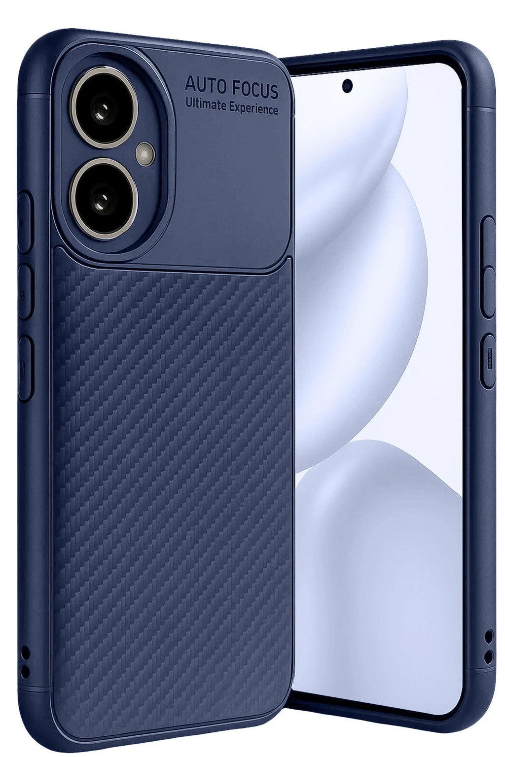 Honor 400 Kılıf Auto Focus Karbon Kapak - Lacivert-(5796)