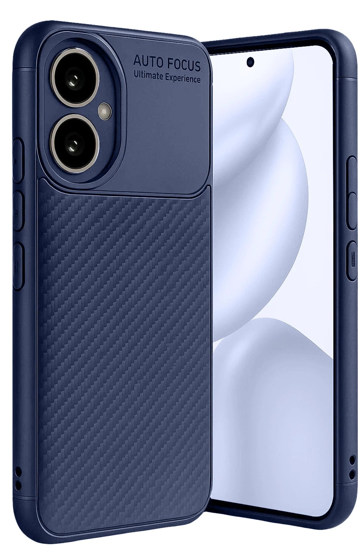 Honor 400 Kılıf Auto Focus Karbon Kapak - Lacivert-(5796)