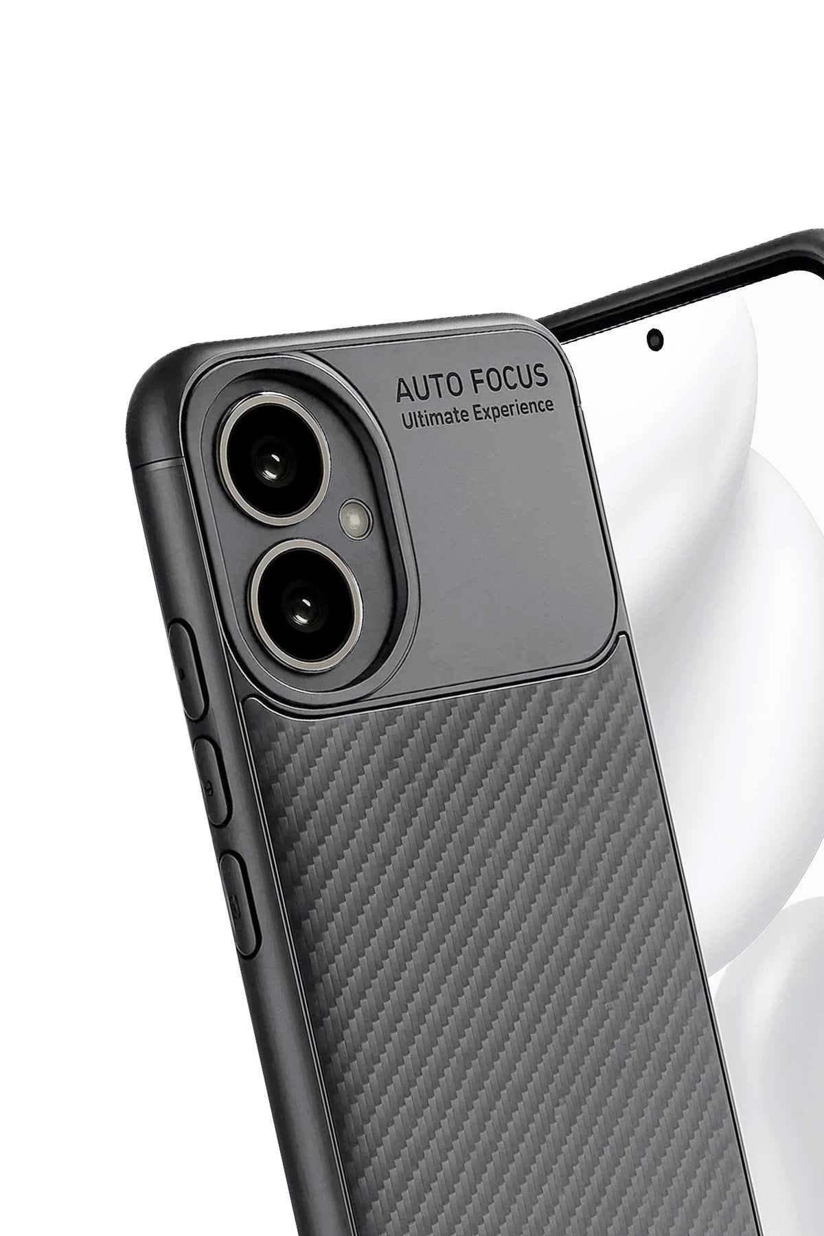 Honor 400 Kılıf Auto Focus Karbon Kapak - Gri-(5796)