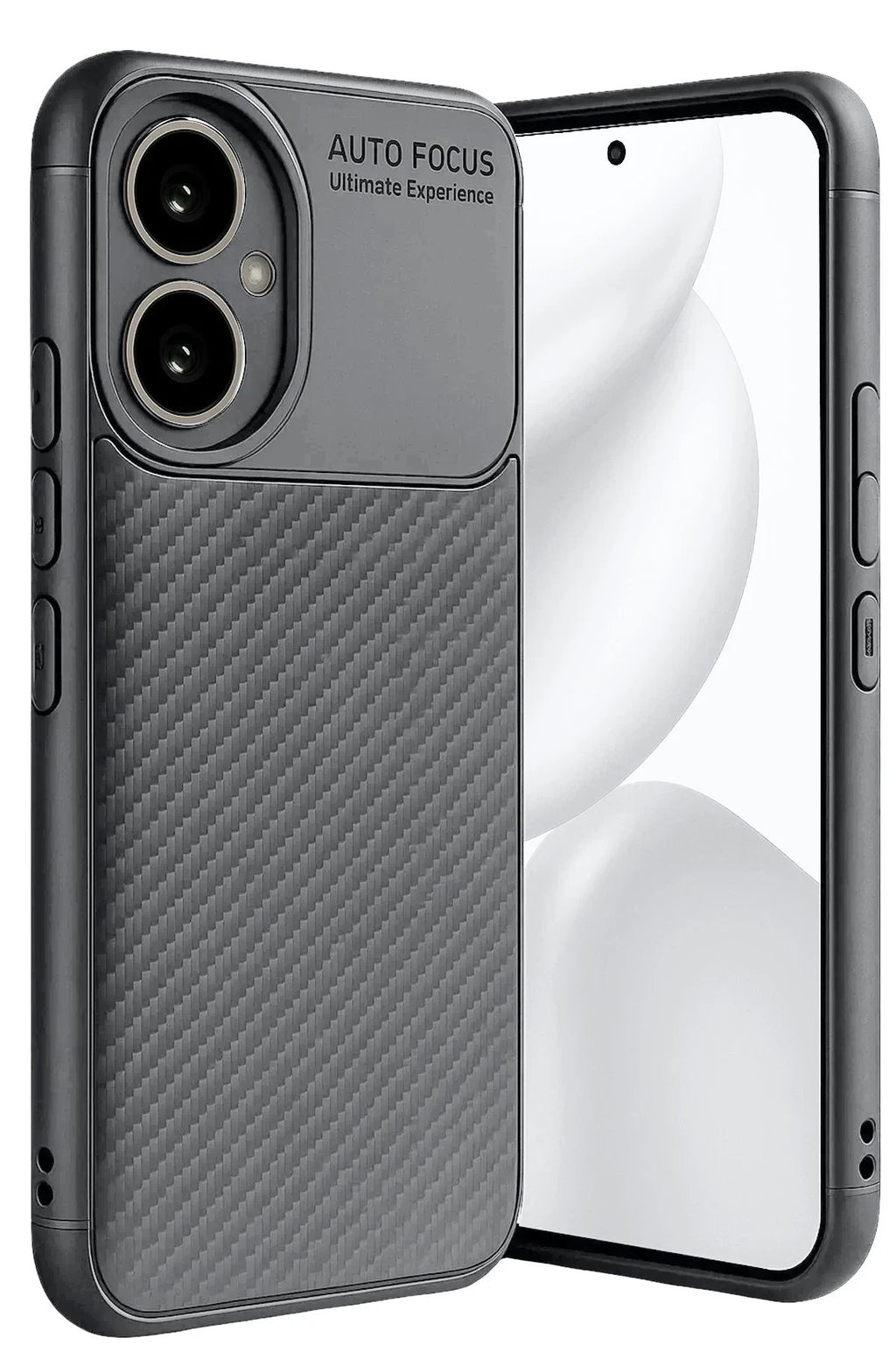 Honor 400 Kılıf Auto Focus Karbon Kapak - Gri-(5796)