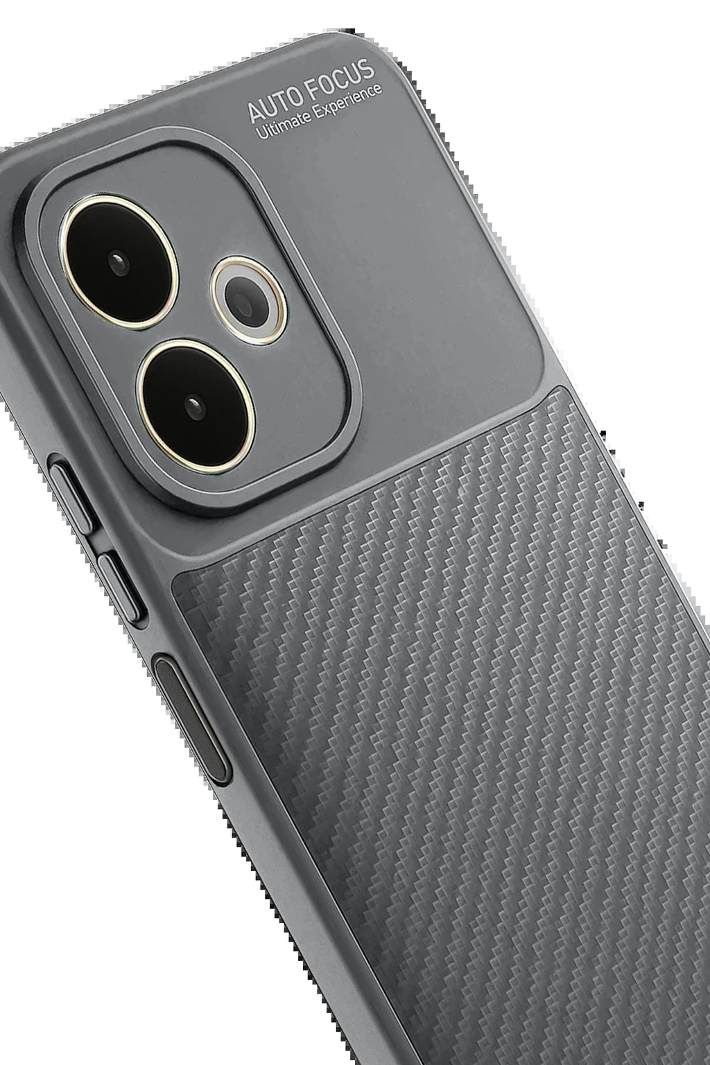 Oppo A5 Pro 4G Kılıf Auto Focus Karbon Kapak - Gri-(5796)