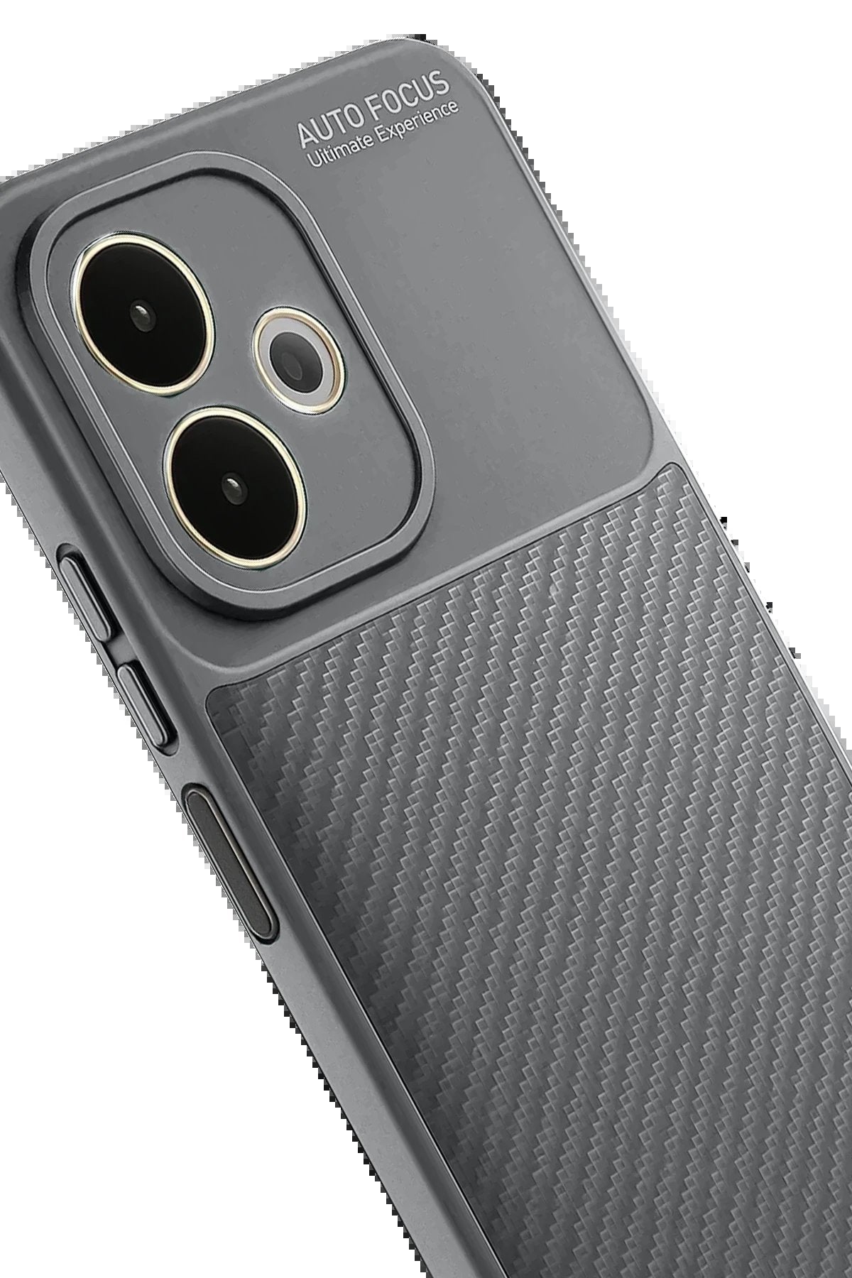 Oppo A5 Pro 4G Kılıf Auto Focus Karbon Kapak - Gri-(5796)