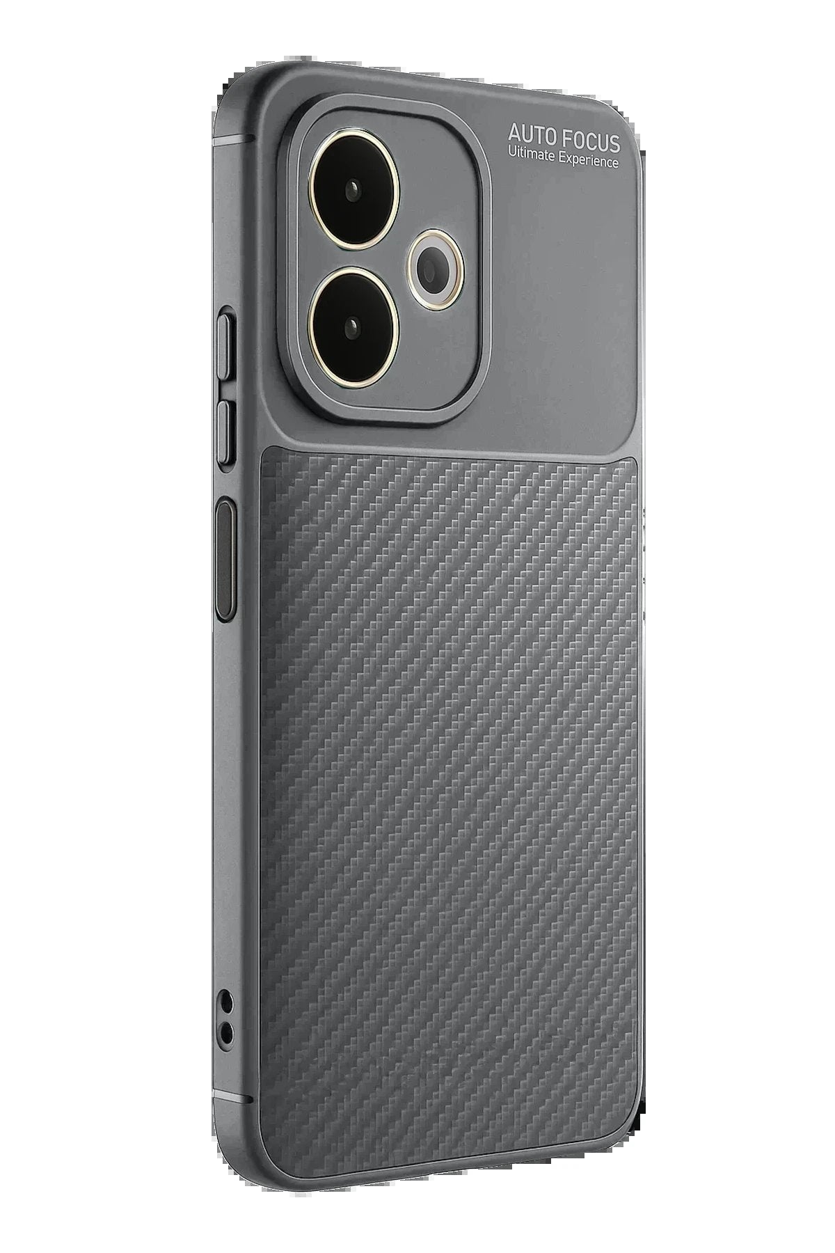 Oppo A5 Pro 4G Kılıf Auto Focus Karbon Kapak - Gri-(5796)