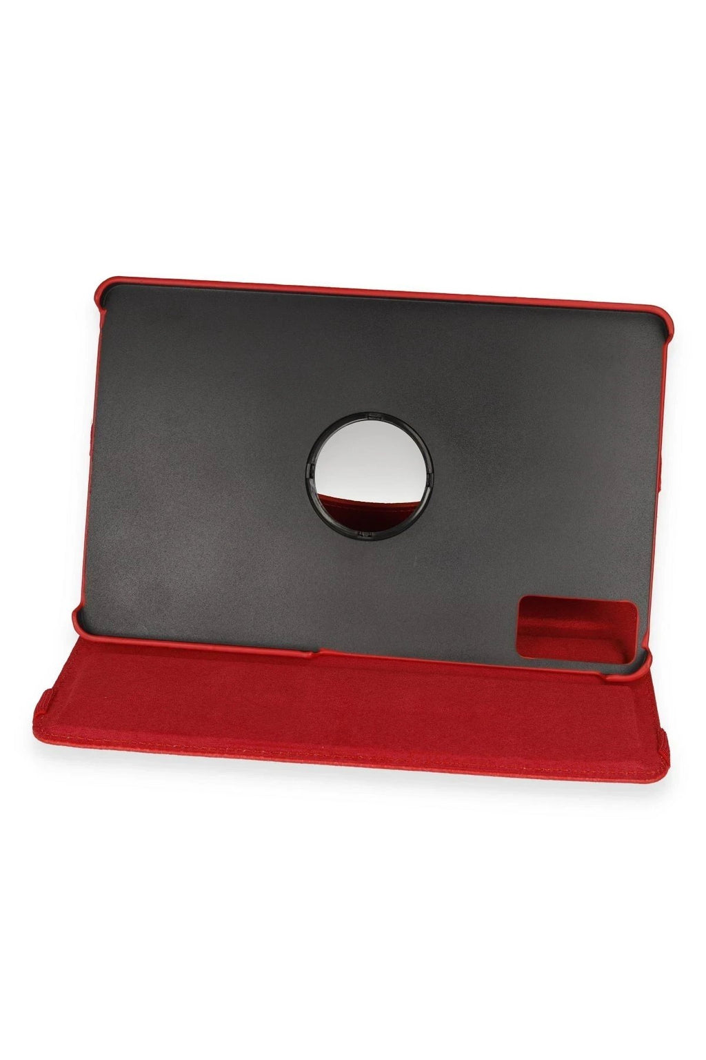 Huawei Honor Pad 10 12.1 Kılıf 360 Tablet Deri Kılıf - Kırmızı-(5796)