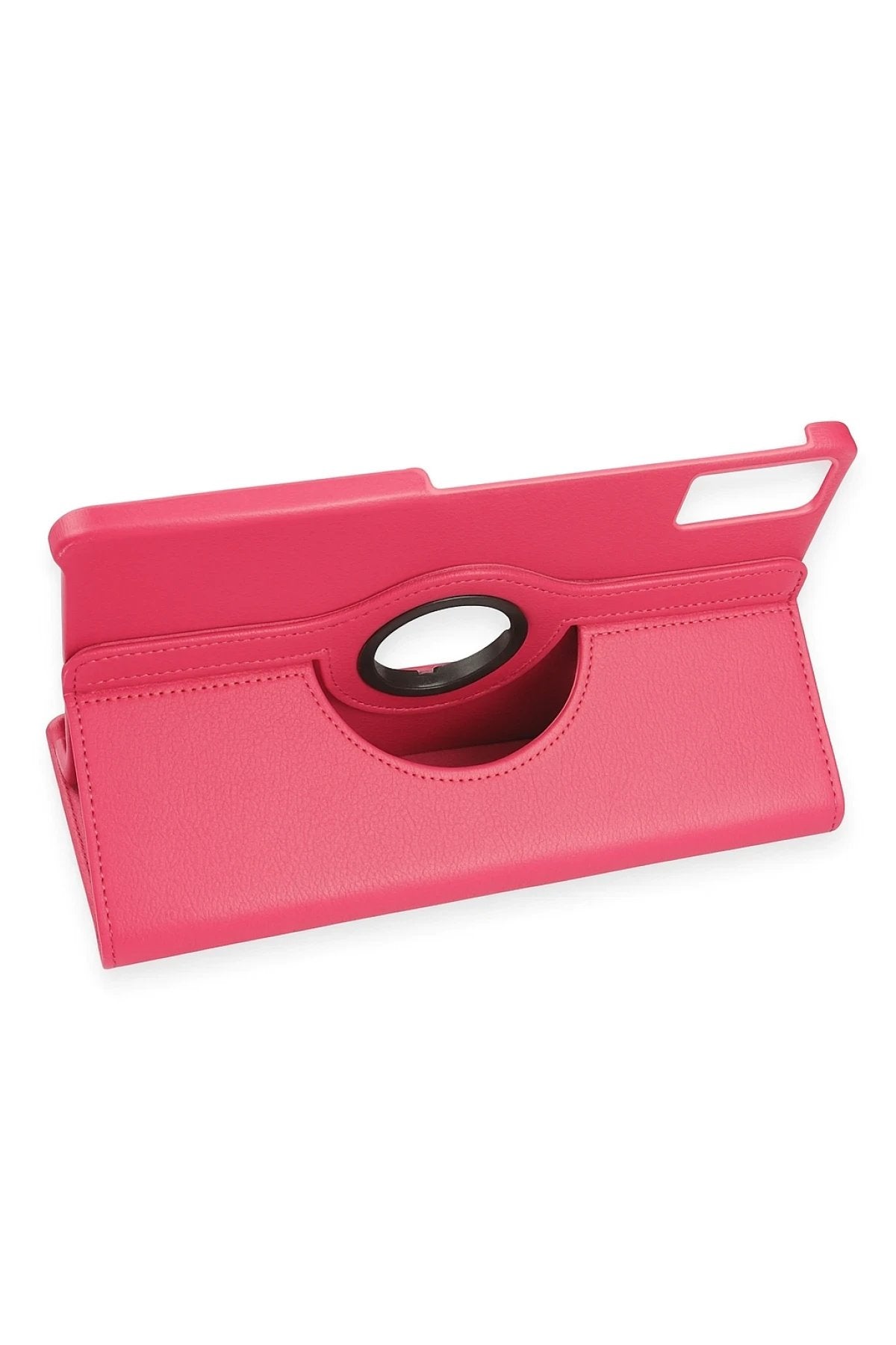 Huawei Honor Pad 10 12.1 Kılıf 360 Tablet Deri Kılıf - Pembe-(5796)