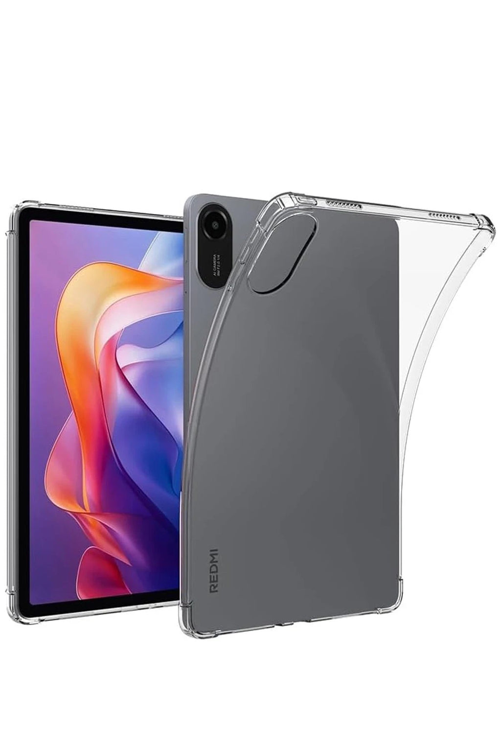 Xiaomi Redmi Pad 2 Kılıf Anti Shock Tablet Silikon - Şeffaf-(5796)