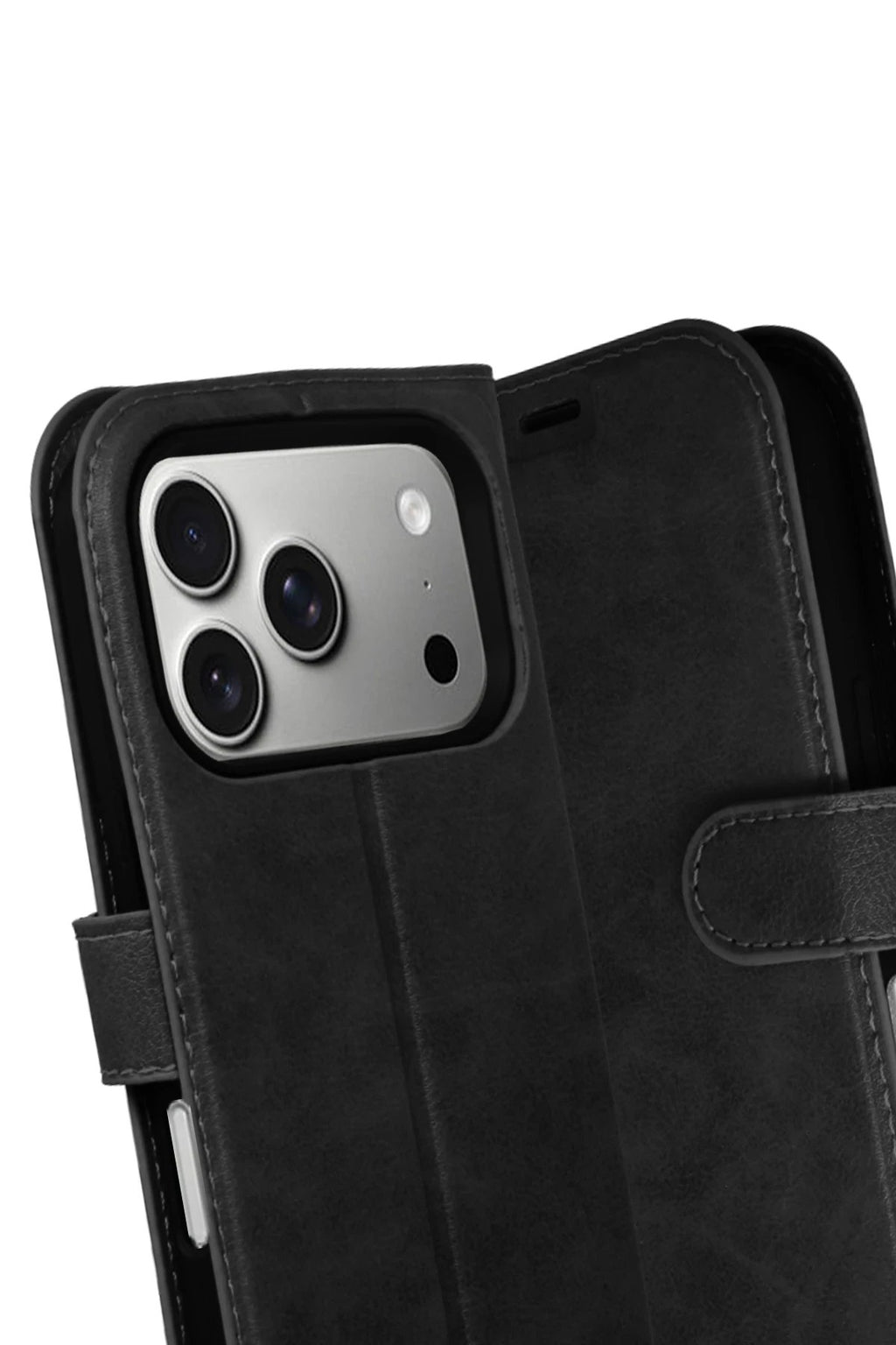 Apple iPhone 17 Pro Trend S Plus Kapaklı Kılıf - Siyah-(5796)