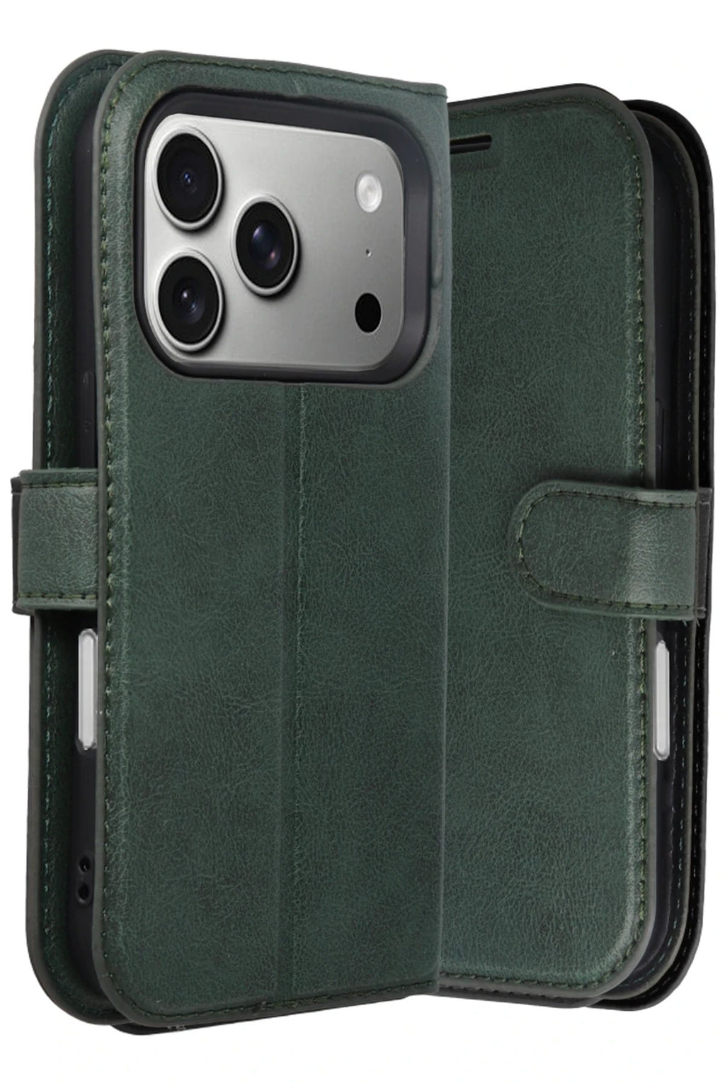 Apple iPhone 17 Pro Trend S Plus Kapaklı Kılıf - Yeşil-(5796)