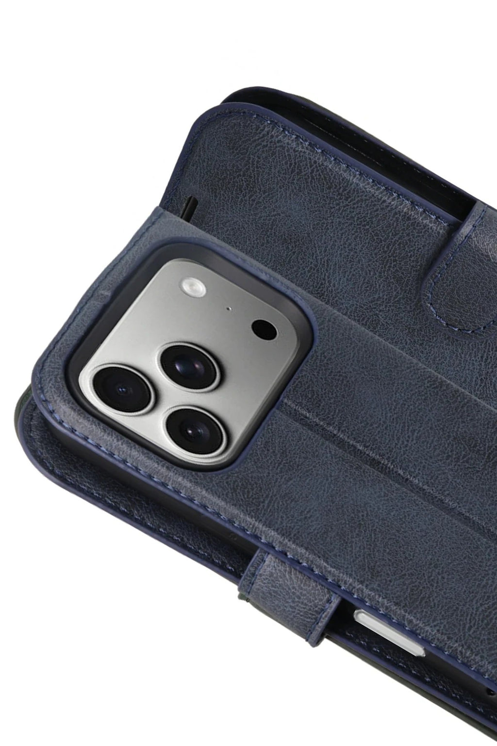 Apple iPhone 17 Pro Max Trend S Plus Kapaklı Kılıf - Lacivert-(5796)
