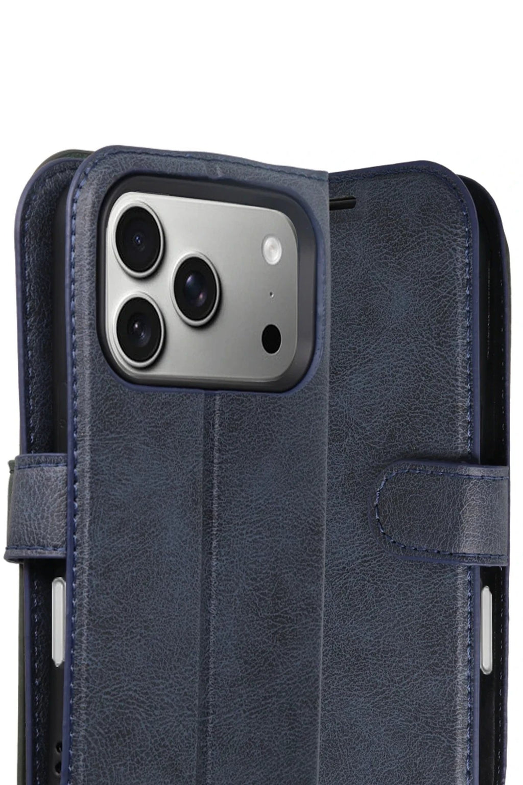 Apple iPhone 17 Pro Max Trend S Plus Kapaklı Kılıf - Lacivert-(5796)