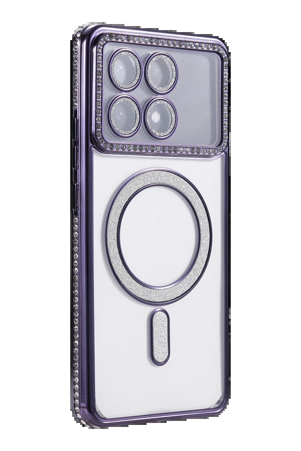 Xiaomi Poco X6 Pro Joke Simli Magneticsafe Kılıf - Derin Mor-(5796)