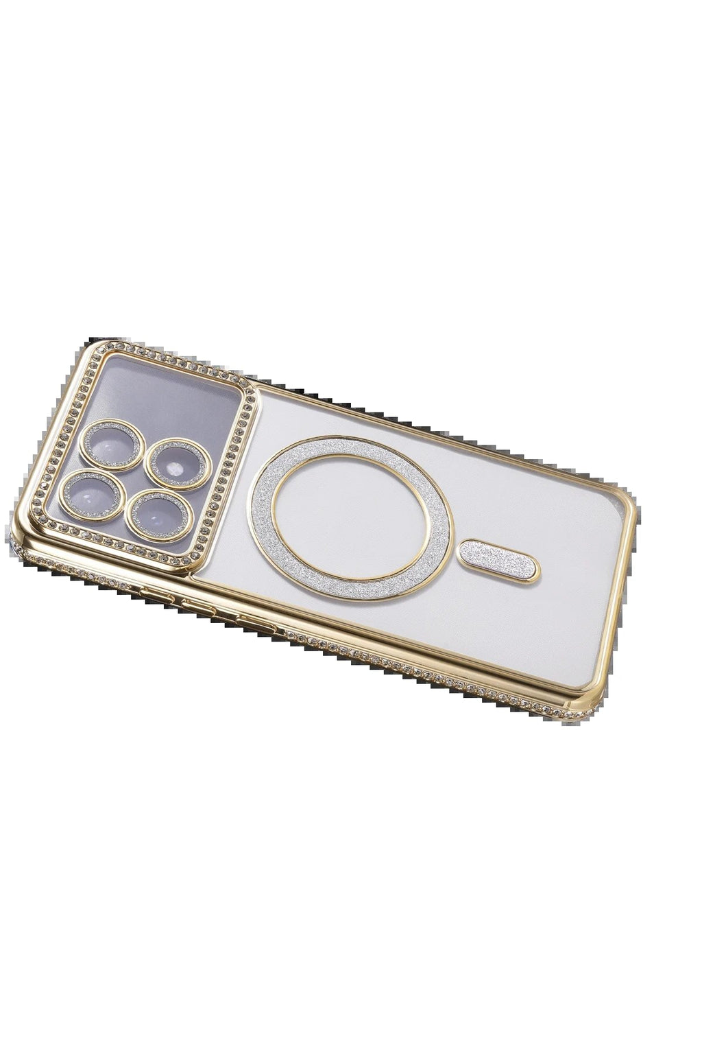 Xiaomi Poco X6 Pro Joke Simli Magneticsafe Kılıf - Gold-(5796)