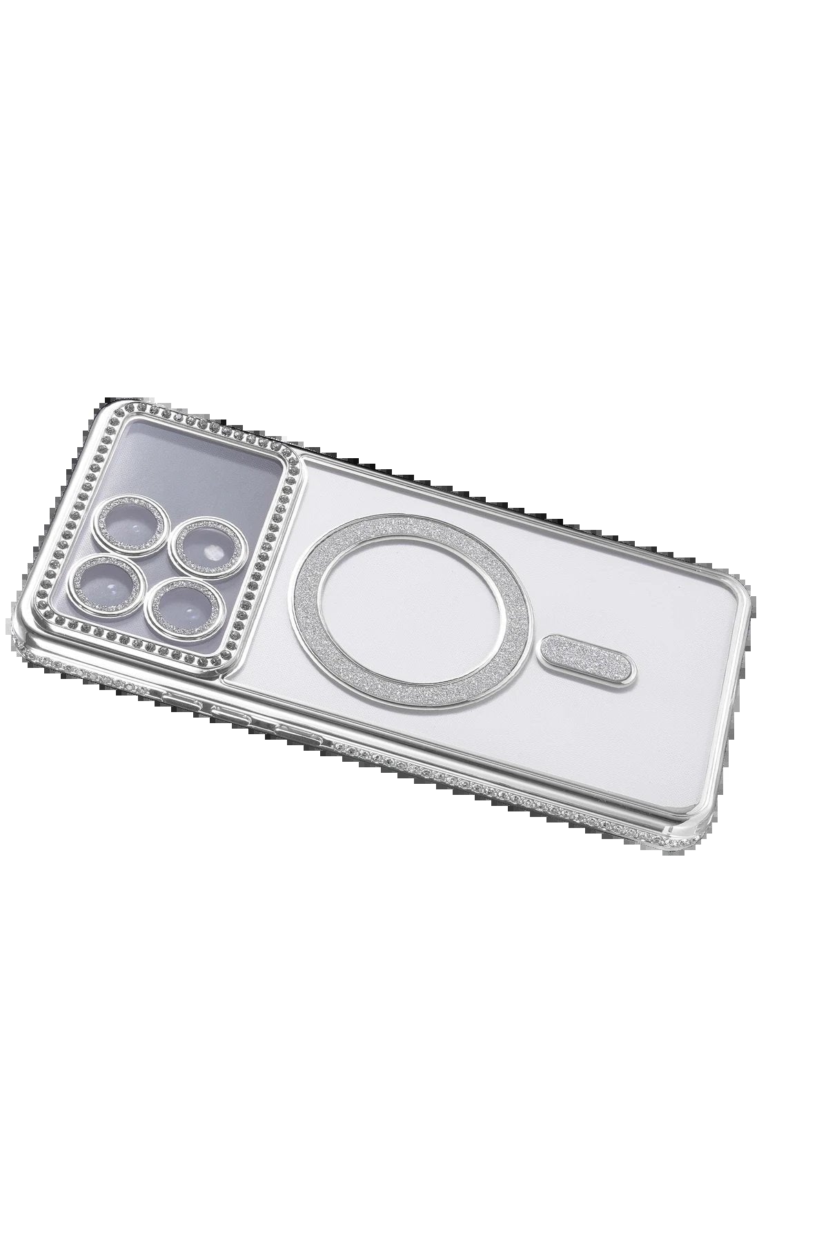 Xiaomi Poco X6 Pro Joke Simli Magneticsafe Kılıf - Gümüş-(5796)