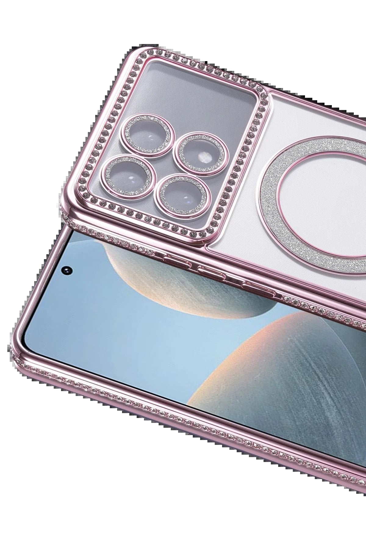 Xiaomi Poco X6 Pro Joke Simli Magneticsafe Kılıf - Pembe-(5796)