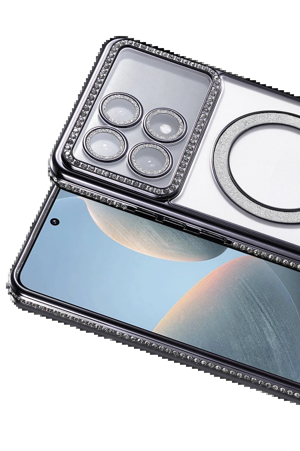 Xiaomi Poco X6 Pro Joke Simli Magneticsafe Kılıf - Siyah-(5796)