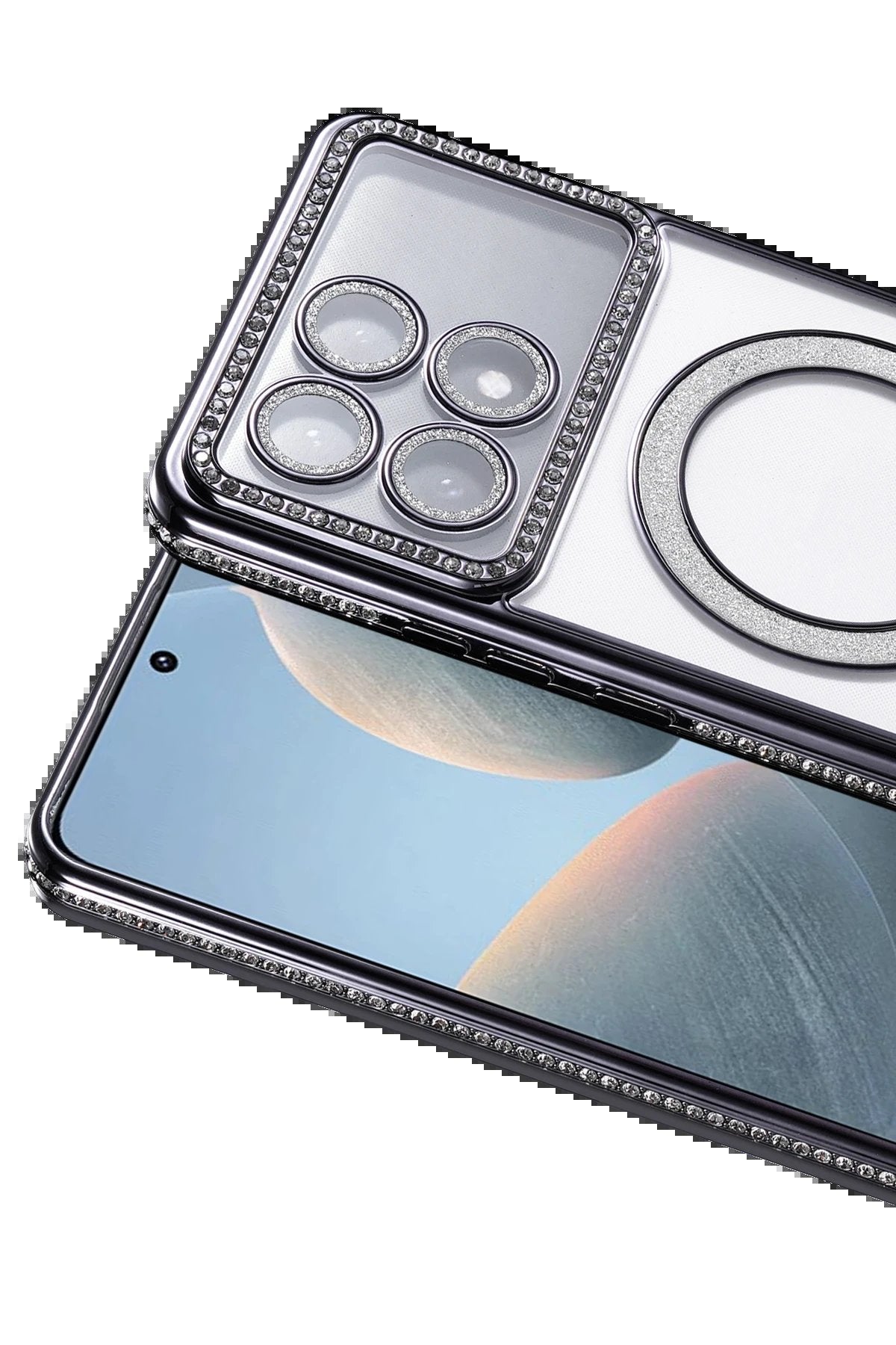 Xiaomi Poco X6 Pro Joke Simli Magneticsafe Kılıf - Siyah-(5796)