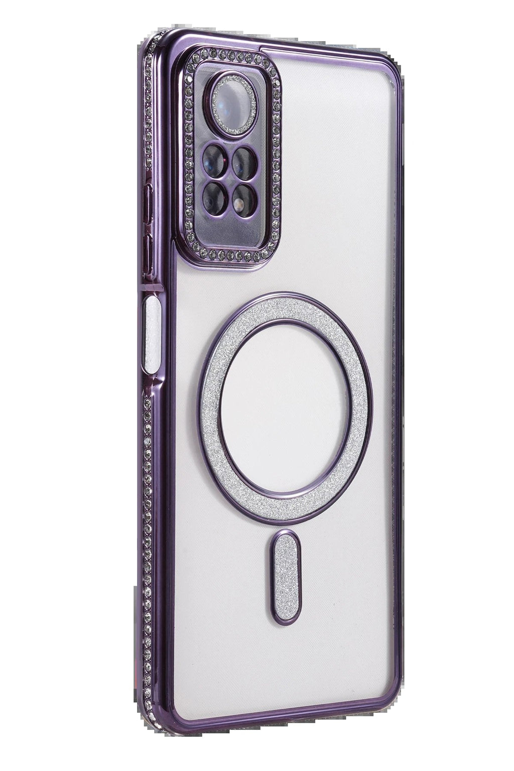 Xiaomi Redmi Note 12 Pro 4G Joke Simli Magneticsafe Kılıf - Derin Mor-(5796)