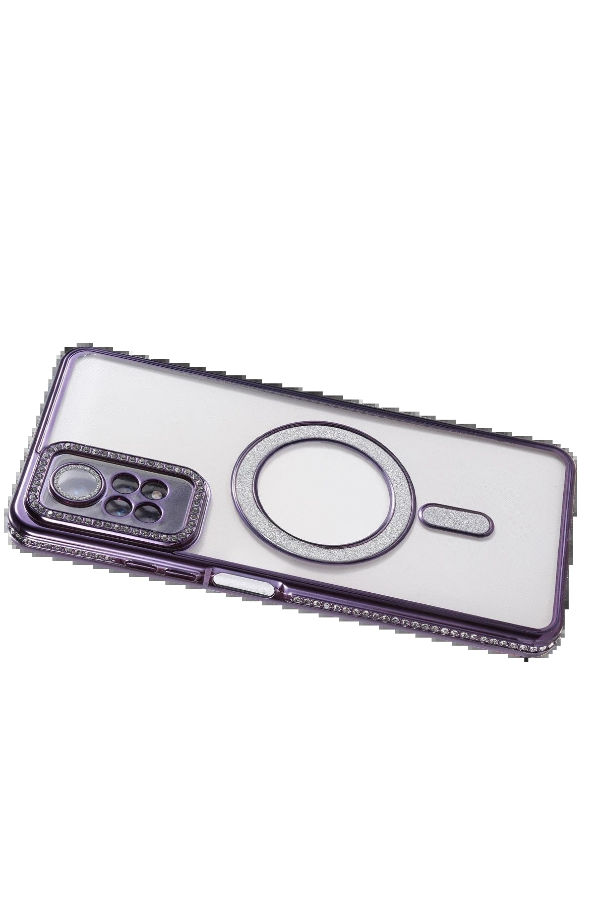 Xiaomi Redmi Note 12 Pro 4G Joke Simli Magneticsafe Kılıf - Derin Mor-(5796)