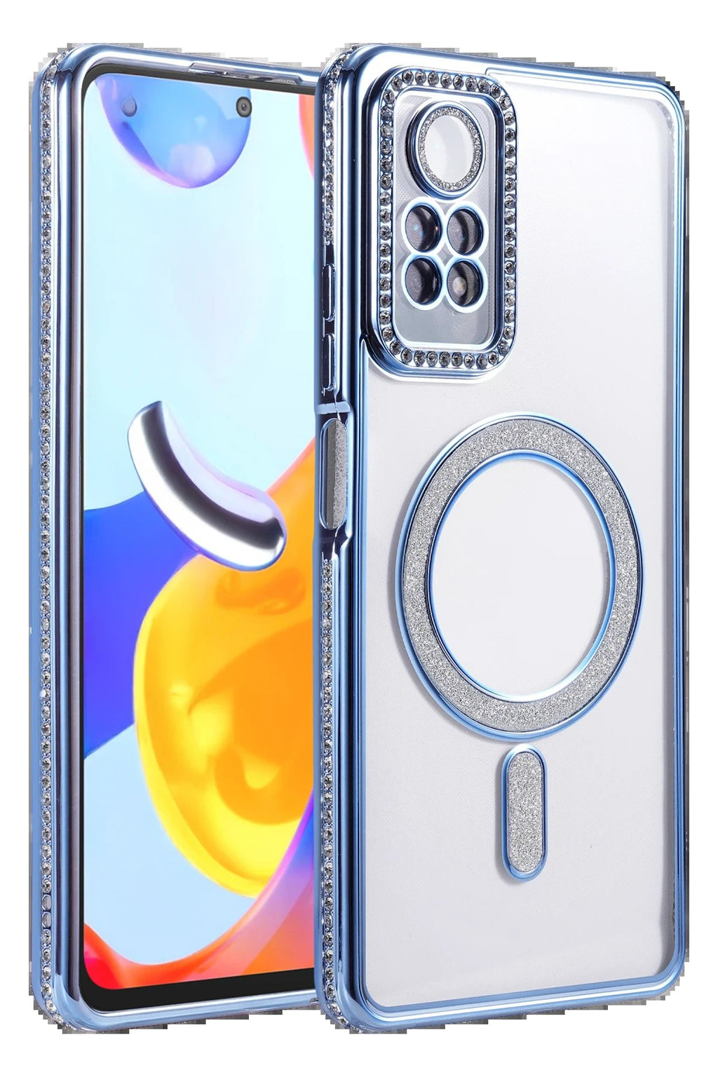 Xiaomi Redmi Note 12 Pro 4G Joke Simli Magneticsafe Kılıf - Mavi-(5796)