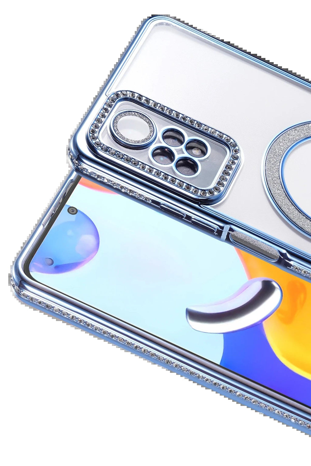 Xiaomi Redmi Note 12 Pro 4G Joke Simli Magneticsafe Kılıf - Mavi-(5796)