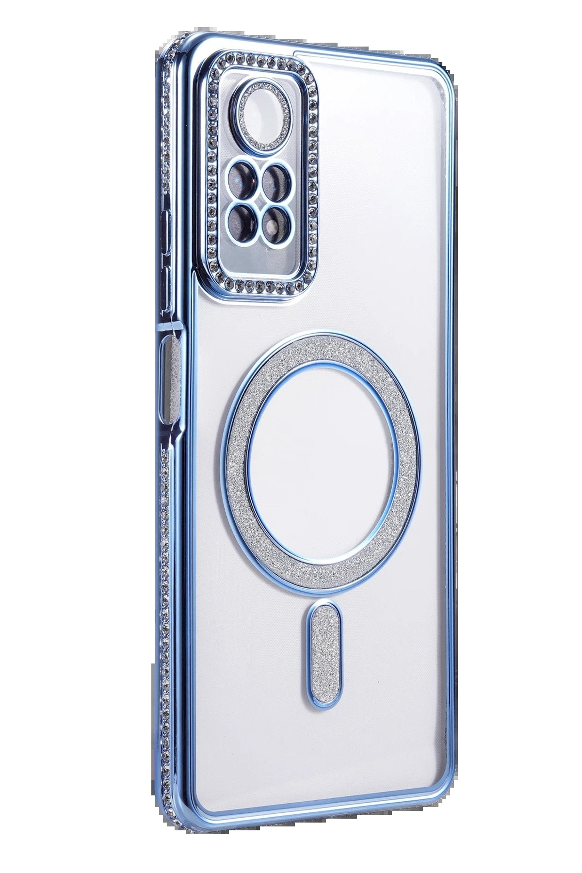 Xiaomi Redmi Note 12 Pro 4G Joke Simli Magneticsafe Kılıf - Mavi-(5796)