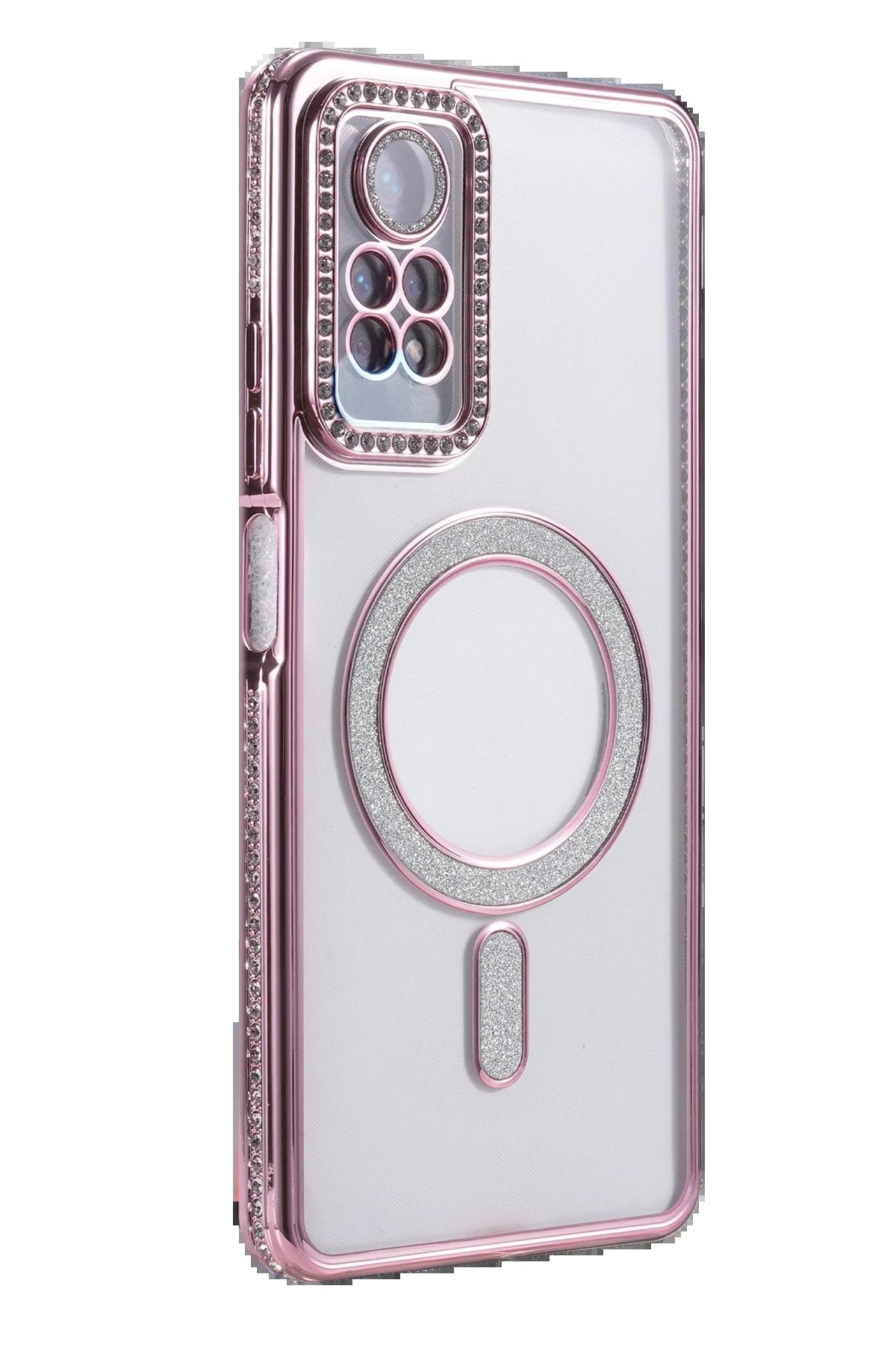 Xiaomi Redmi Note 12 Pro 4G Joke Simli Magneticsafe Kılıf - Pembe-(5796)