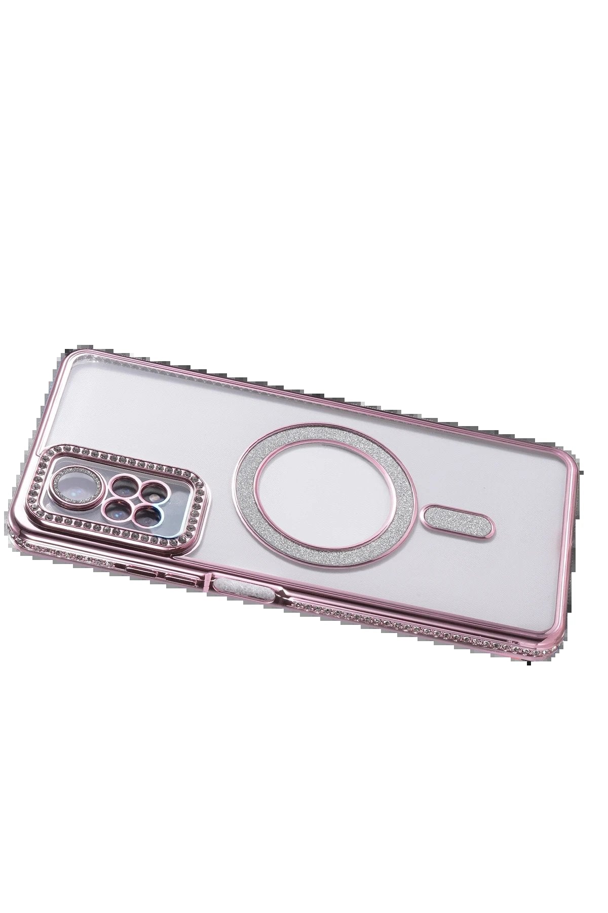 Xiaomi Redmi Note 12 Pro 4G Joke Simli Magneticsafe Kılıf - Pembe-(5796)