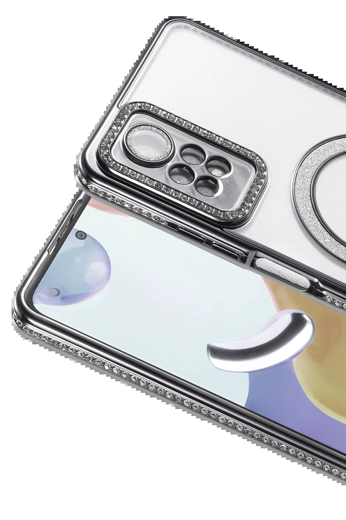 Xiaomi Redmi Note 12 Pro 4G Joke Simli Magneticsafe Kılıf - Siyah-(5796)