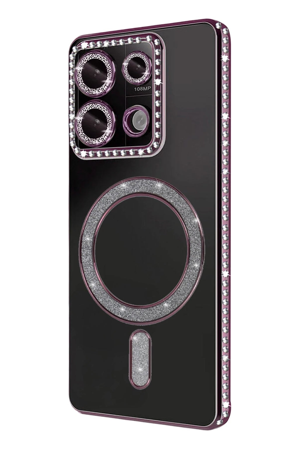 Xiaomi Redmi Note 13 Pro 4G Joke Simli Magneticsafe Kılıf - Pembe-(5796)