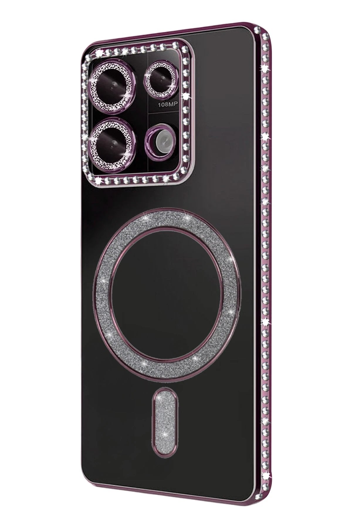 Xiaomi Redmi Note 13 Pro 4G Joke Simli Magneticsafe Kılıf - Pembe-(5796)