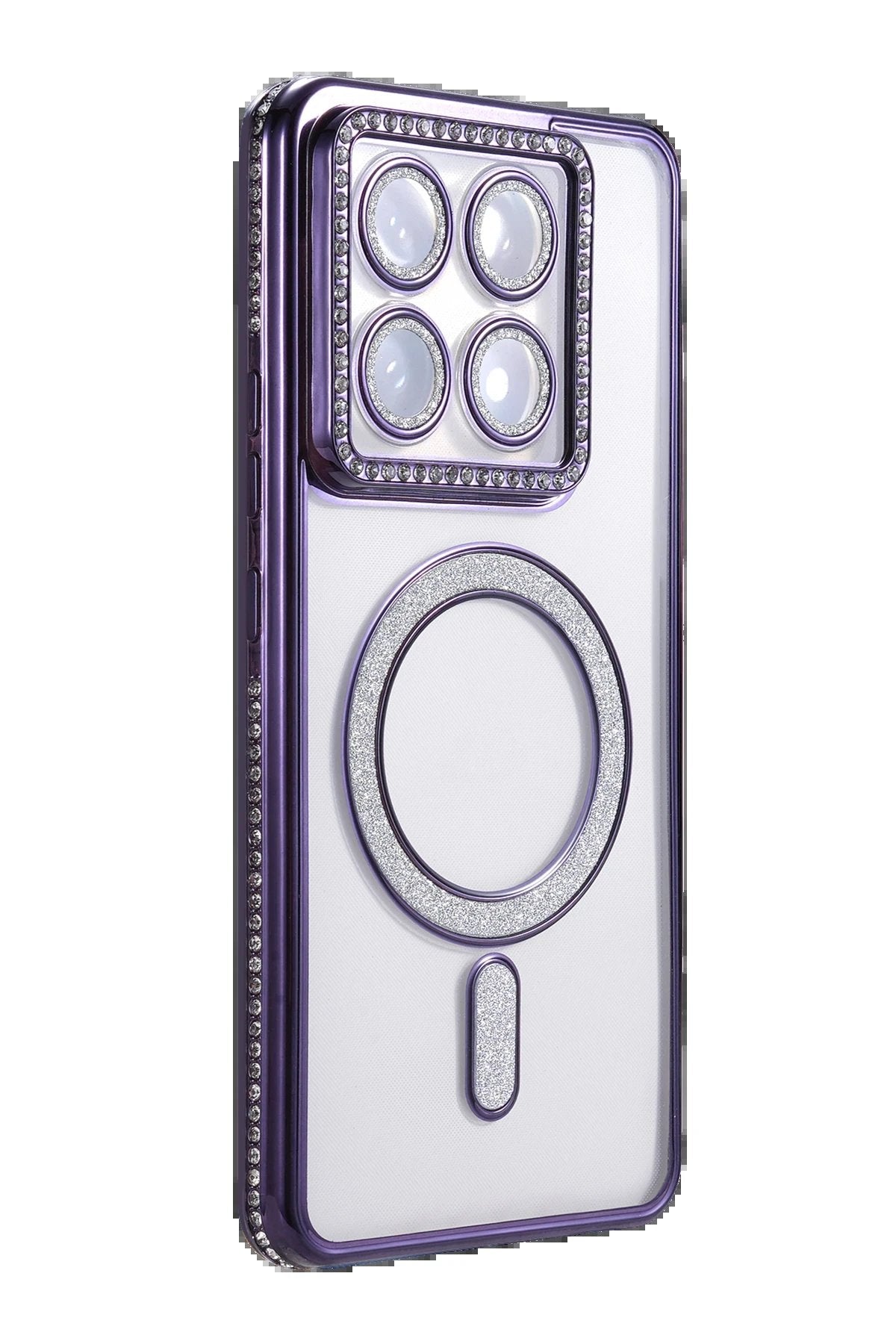 Xiaomi Mi 14T Pro Joke Simli Magneticsafe Kılıf - Derin Mor-(5796)