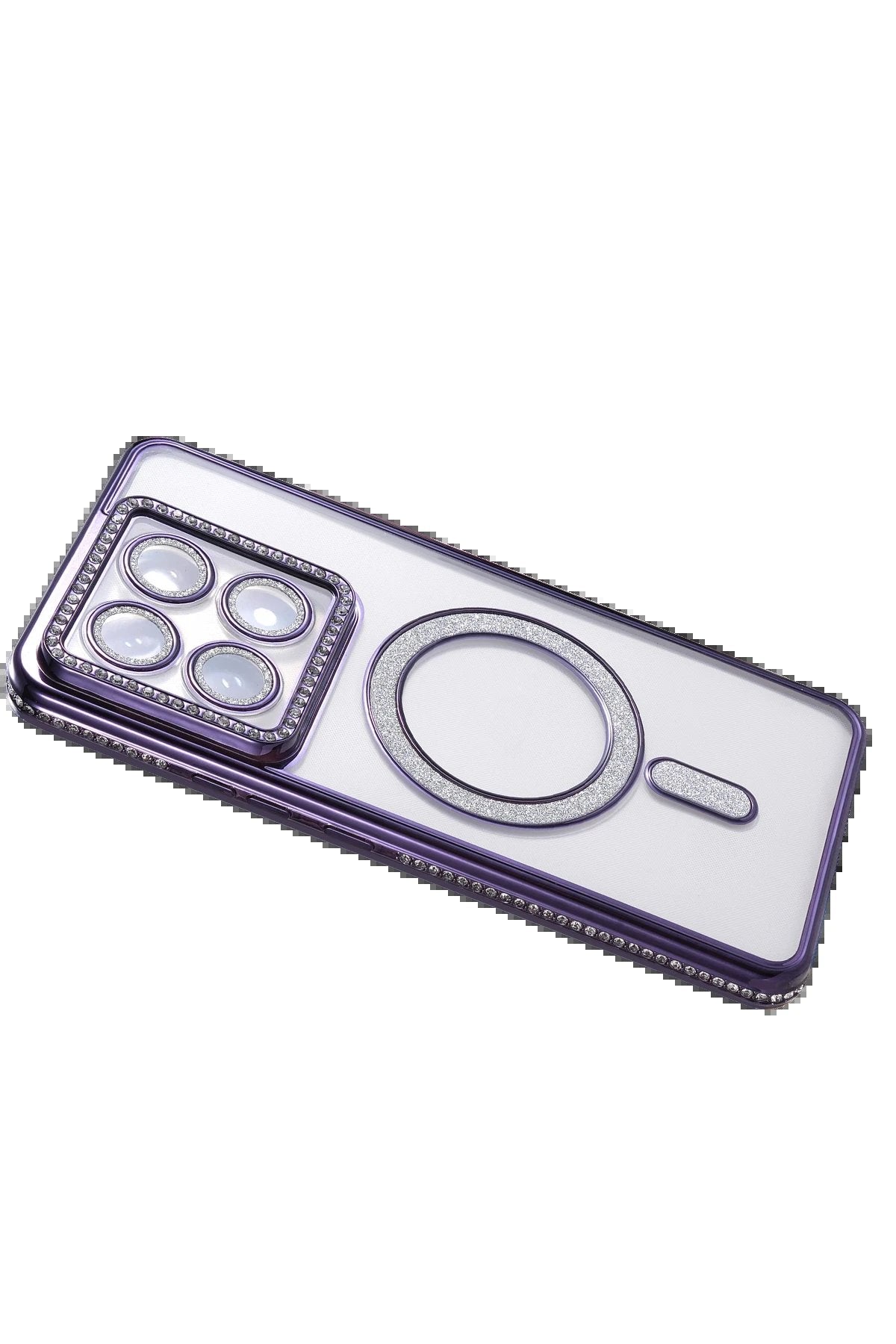 Xiaomi Mi 14T Pro Joke Simli Magneticsafe Kılıf - Derin Mor-(5796)