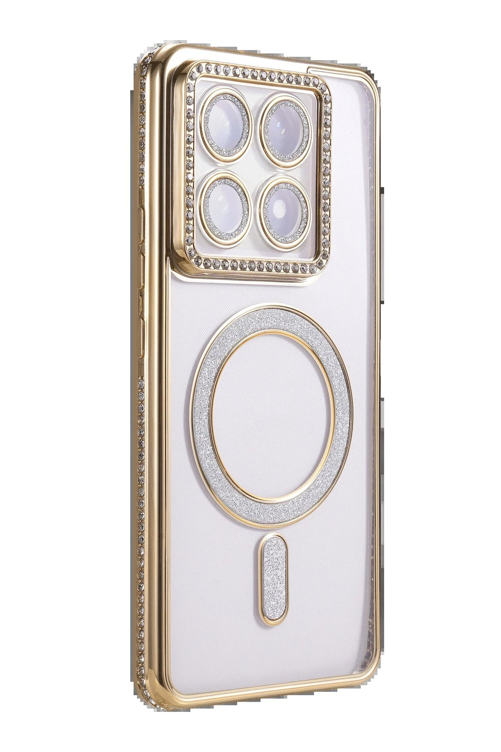 Xiaomi Mi 14T Pro Joke Simli Magneticsafe Kılıf - Gold-(5796)