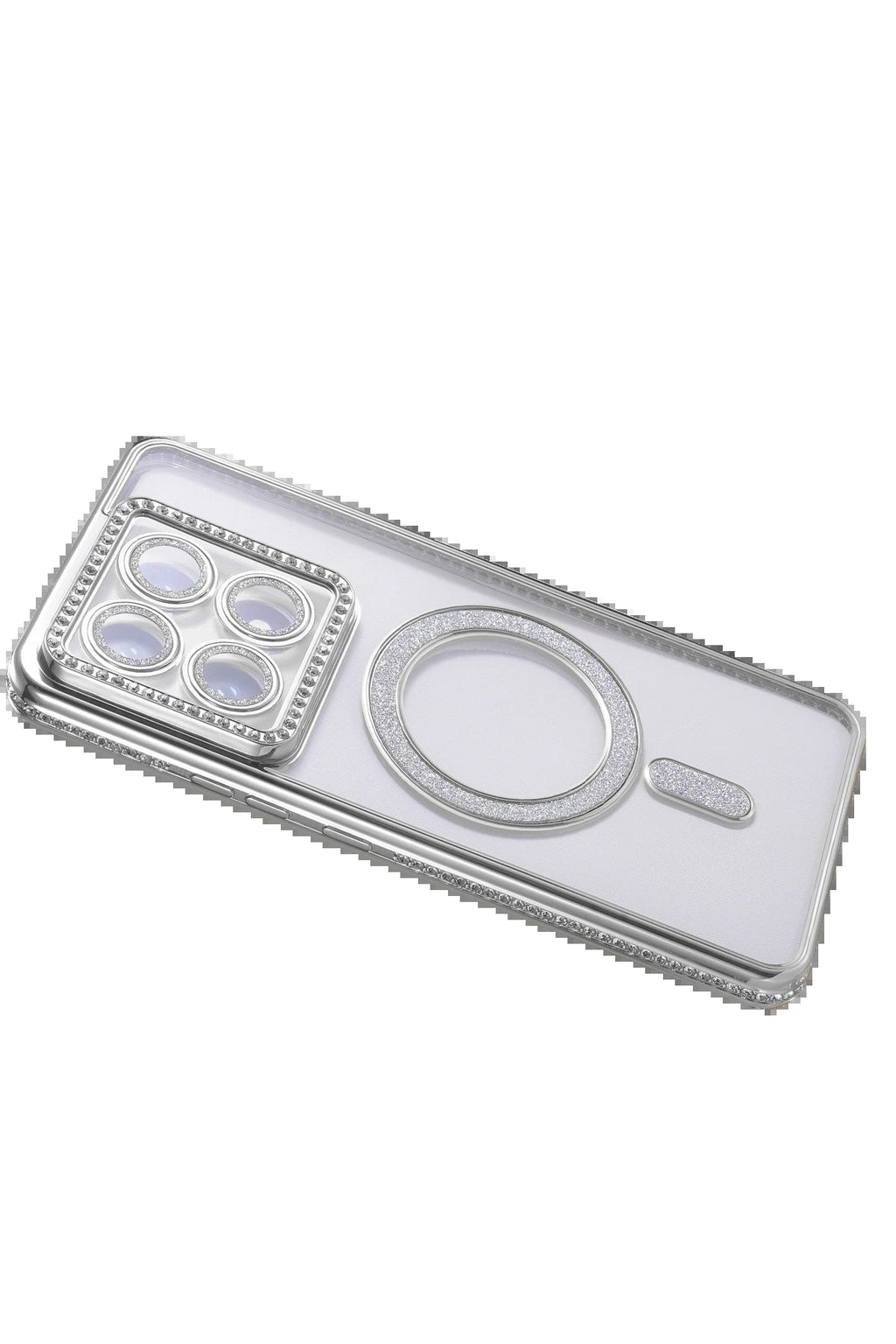 Xiaomi Mi 14T Pro Joke Simli Magneticsafe Kılıf - Gümüş-(5796)