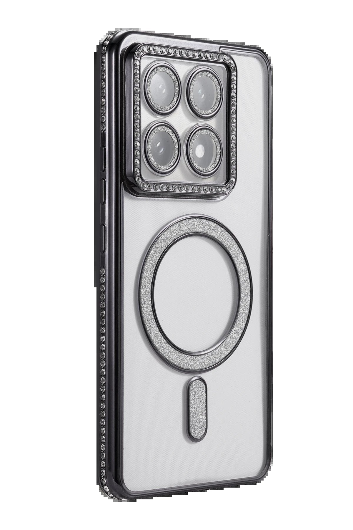 Xiaomi Mi 14T Pro Joke Simli Magneticsafe Kılıf - Siyah-(5796)