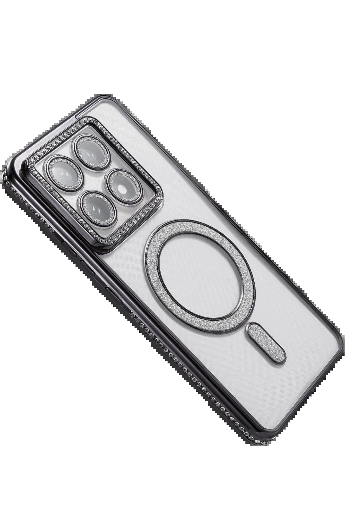 Xiaomi Mi 14T Pro Joke Simli Magneticsafe Kılıf - Siyah-(5796)